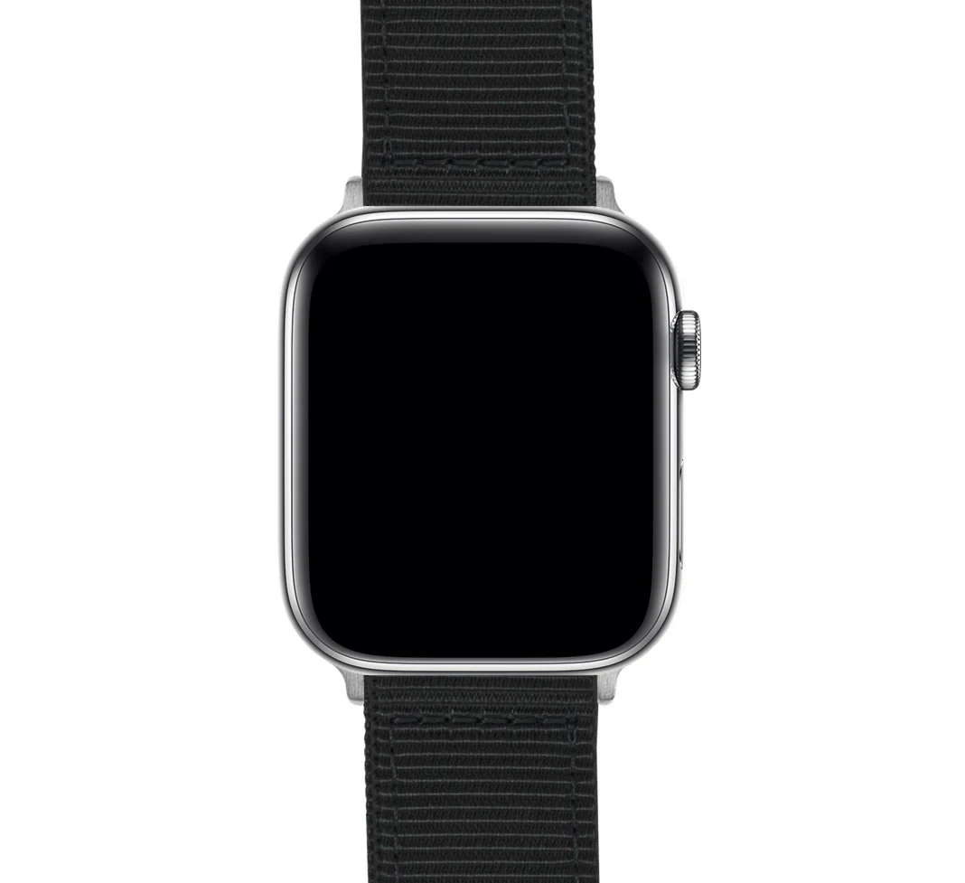 Apple Watch Two Piece NATO® style Black Watch Band - Image 7