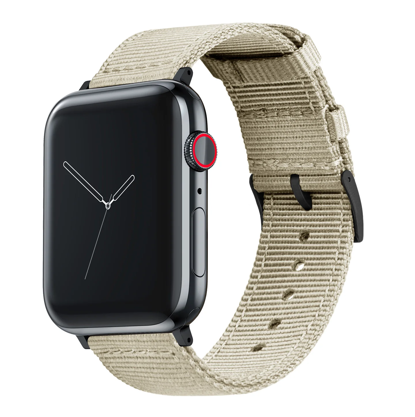 Apple Watch Two Piece NATO® style Khaki Tan Watch Band - Image 2