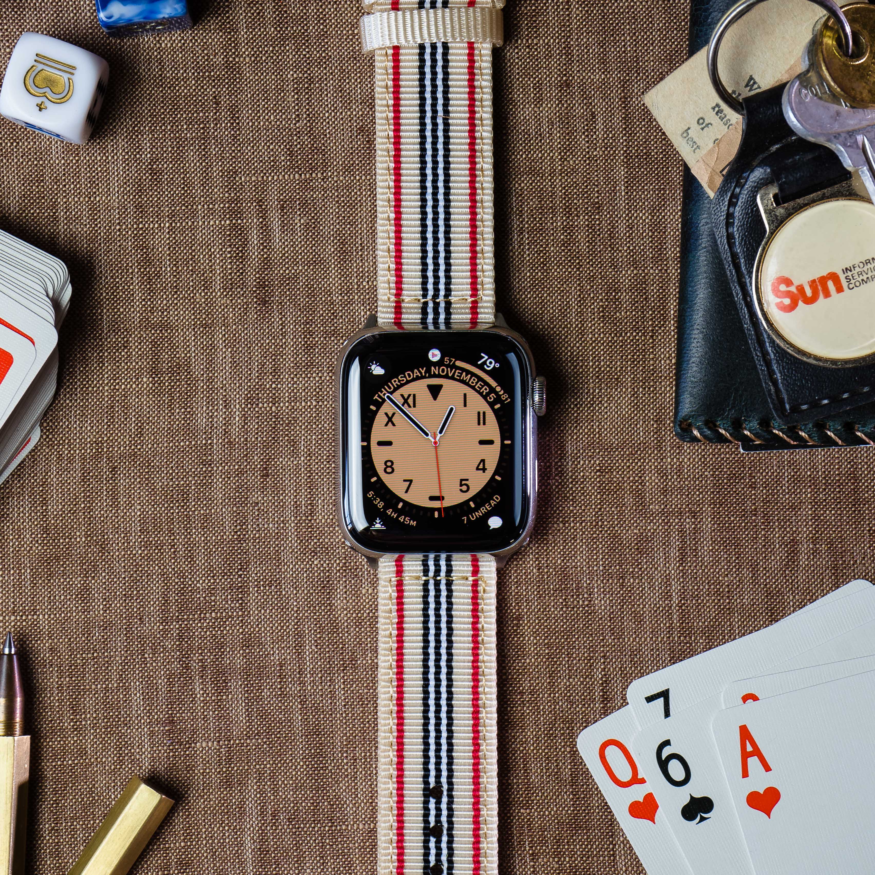 Apple Watch Two Piece NATO® style Retro Watch Band - Image 3