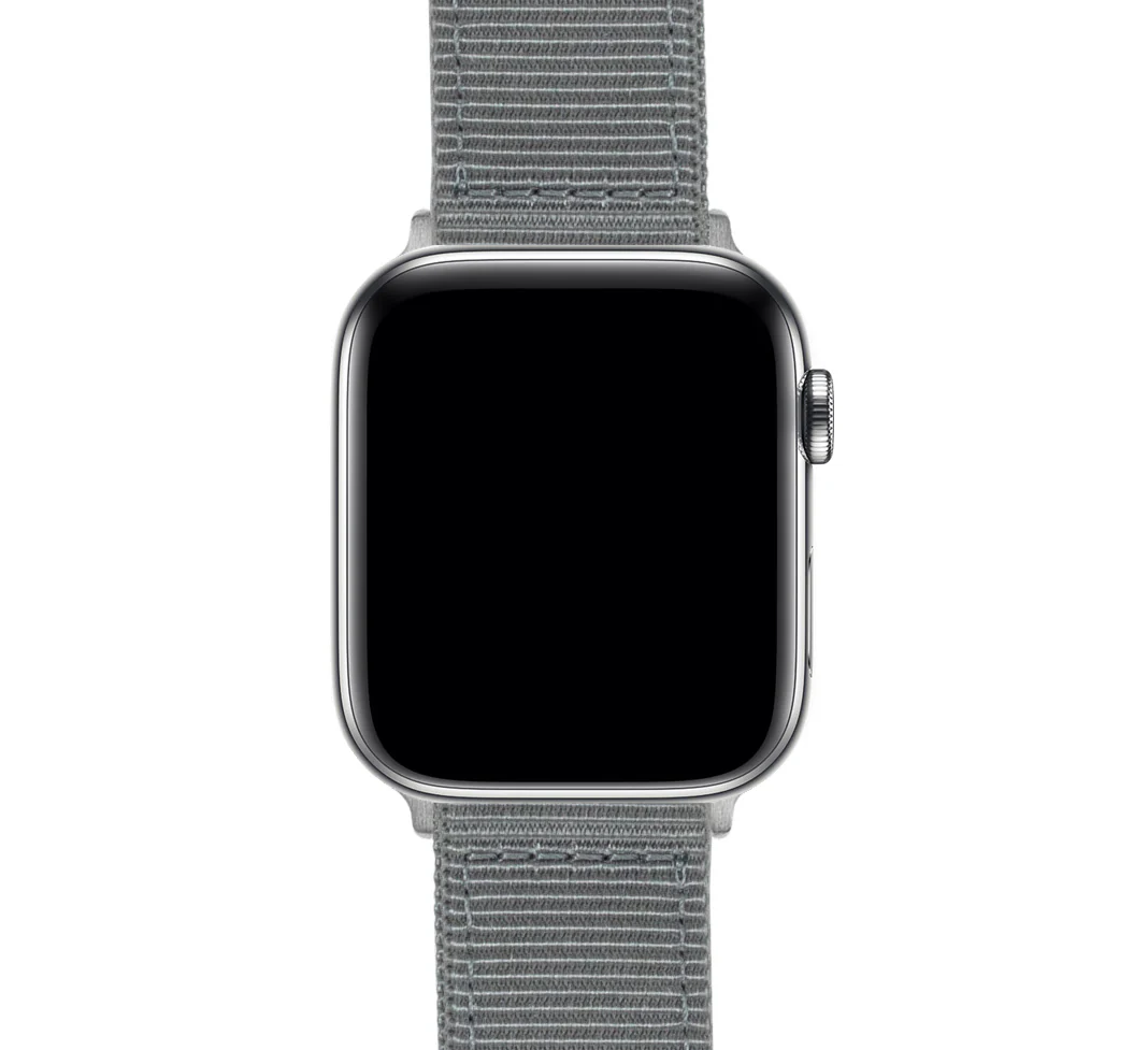 Apple Watch Two Piece NATO® style Smoke Grey Watch Band - Image 5