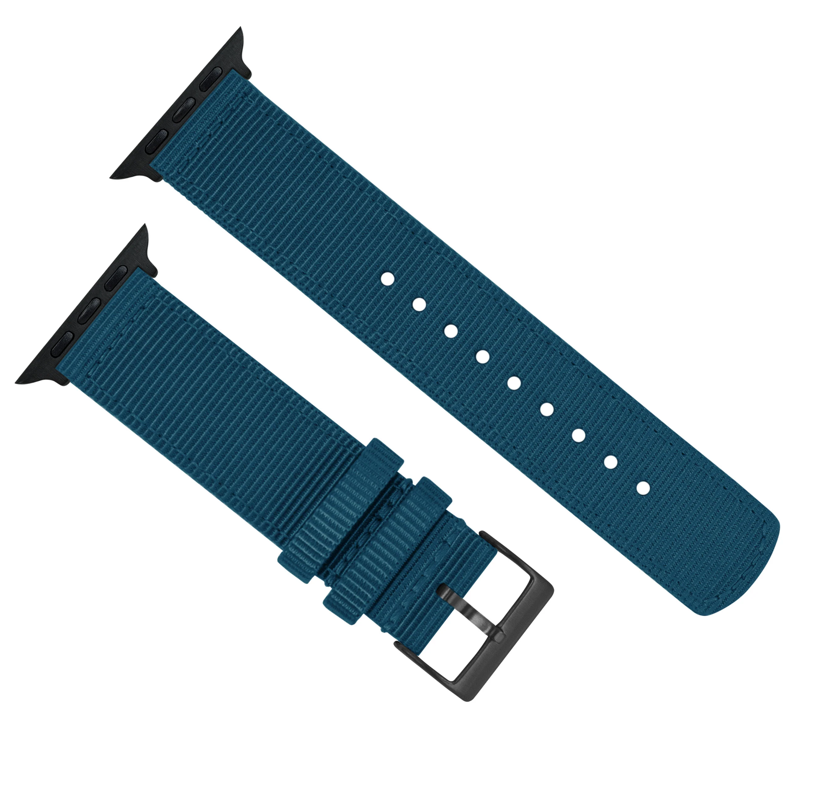 Apple Watch Two Piece NATO® style Steel Blue Watch Band - Image 6
