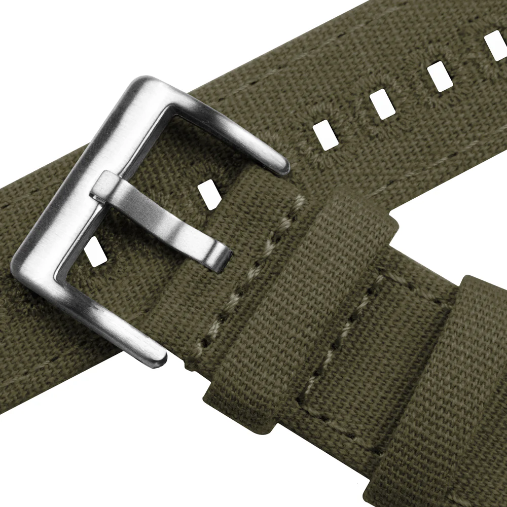 Ultra & Ultra 2 Canvas Army Green Watch Band - Image 5