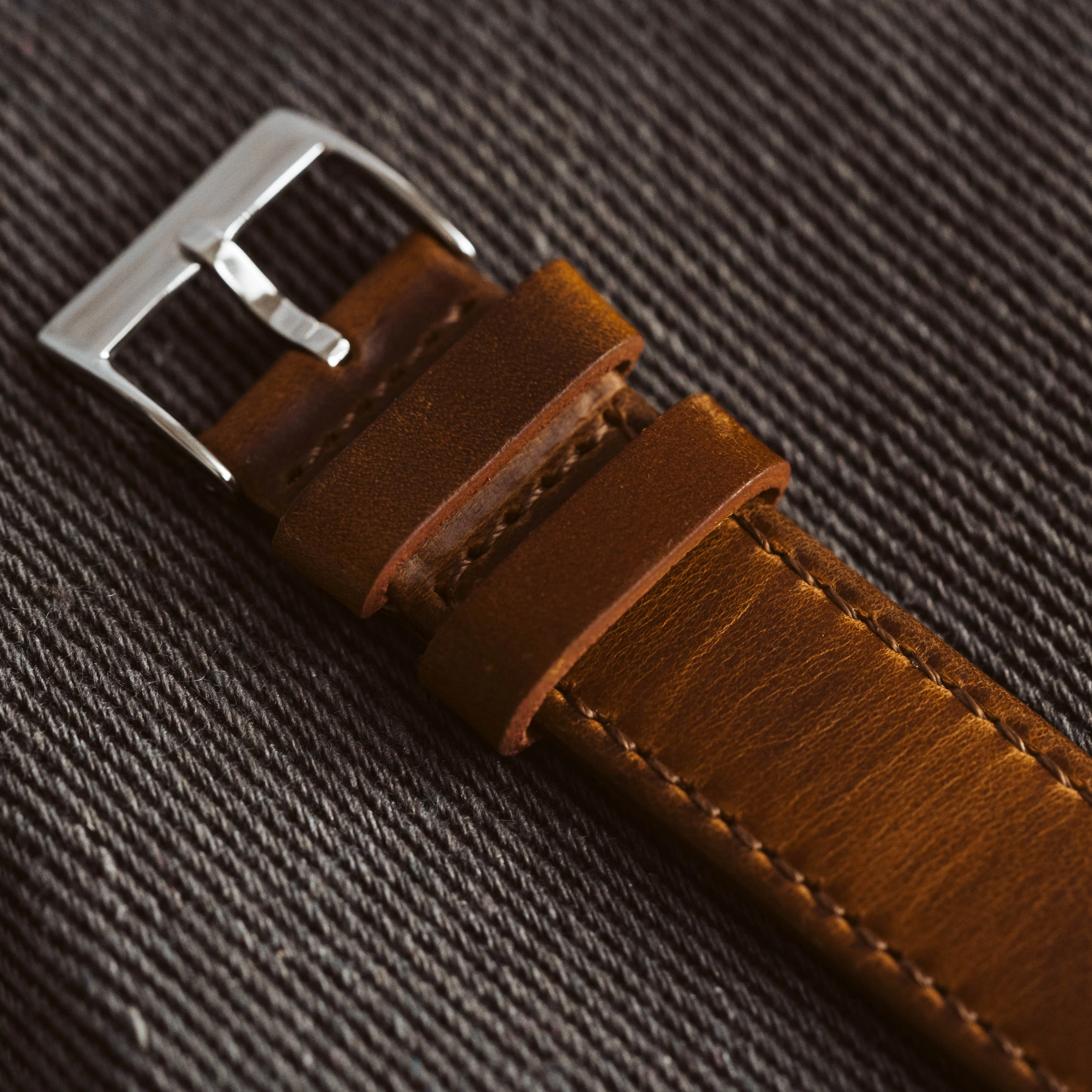 Ultra & Ultra 2 Weathered Brown Leather Watch Band - Image 5