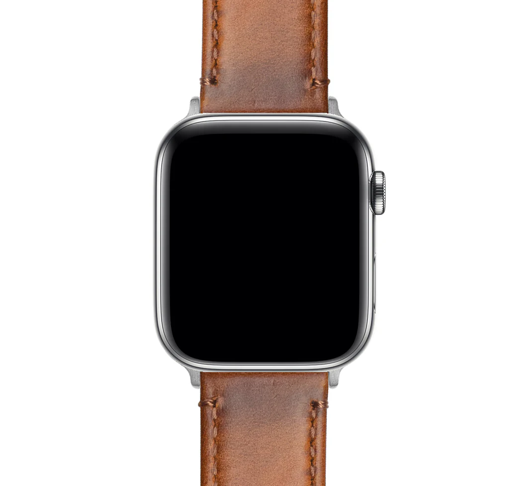 Apple Watch Weathered Brown Leather Watch Band - Image 7