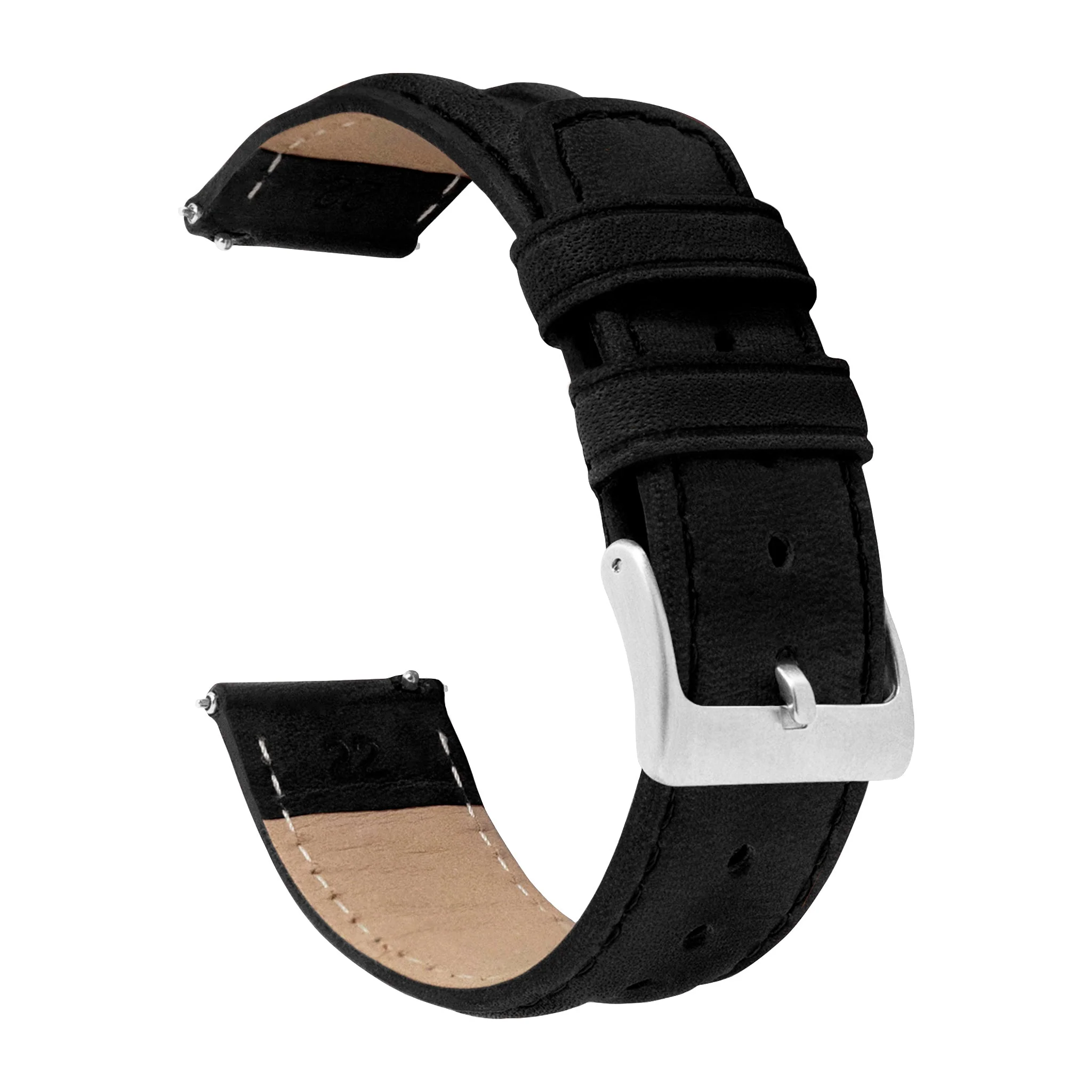 Black Classic Horween Leather Watch Band - Tudor Black Bay 58 & Pro (20mm)