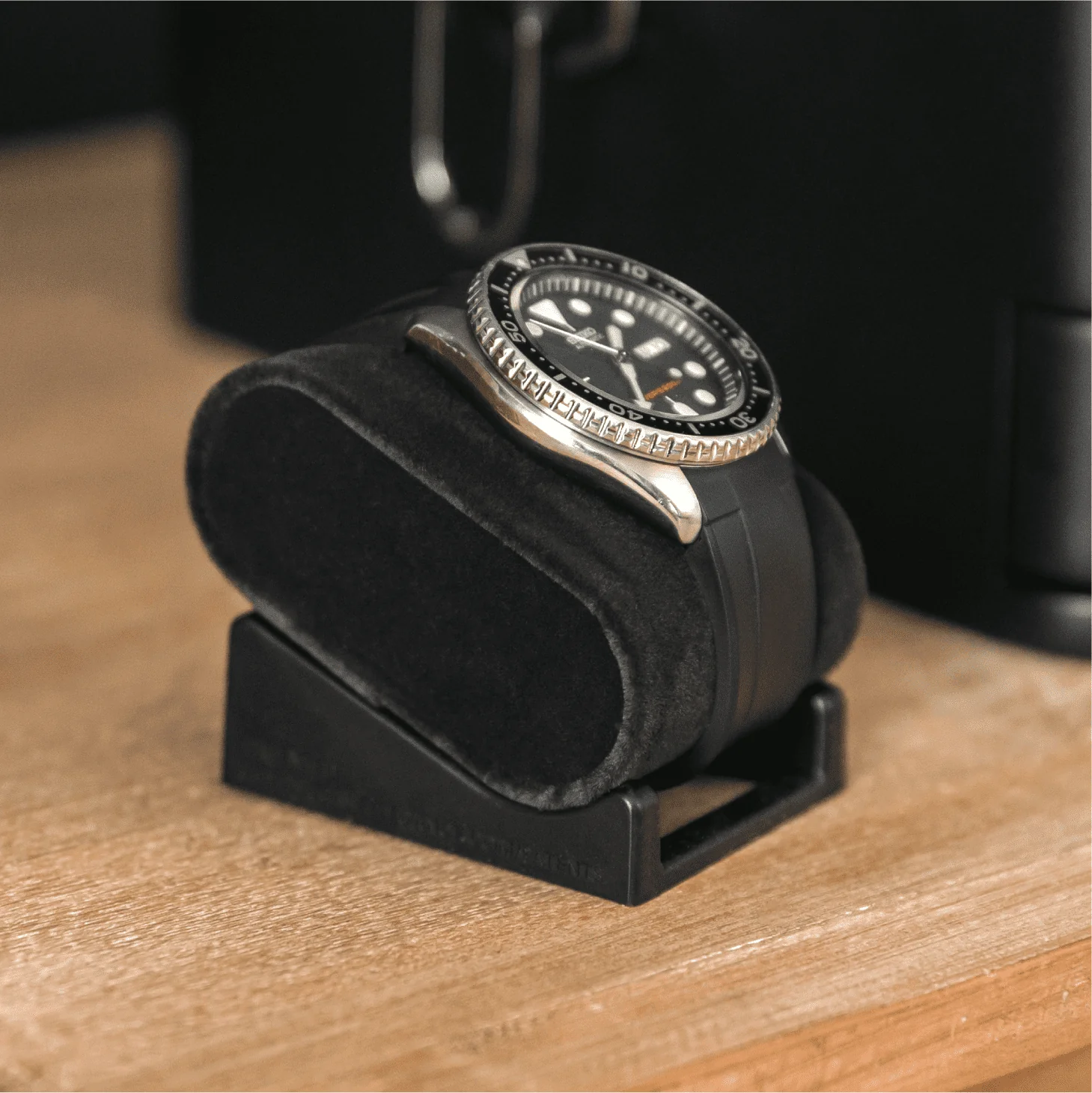 10-Slot Black Watch Box with Modular Storage & Accessory Drawer - Image 6