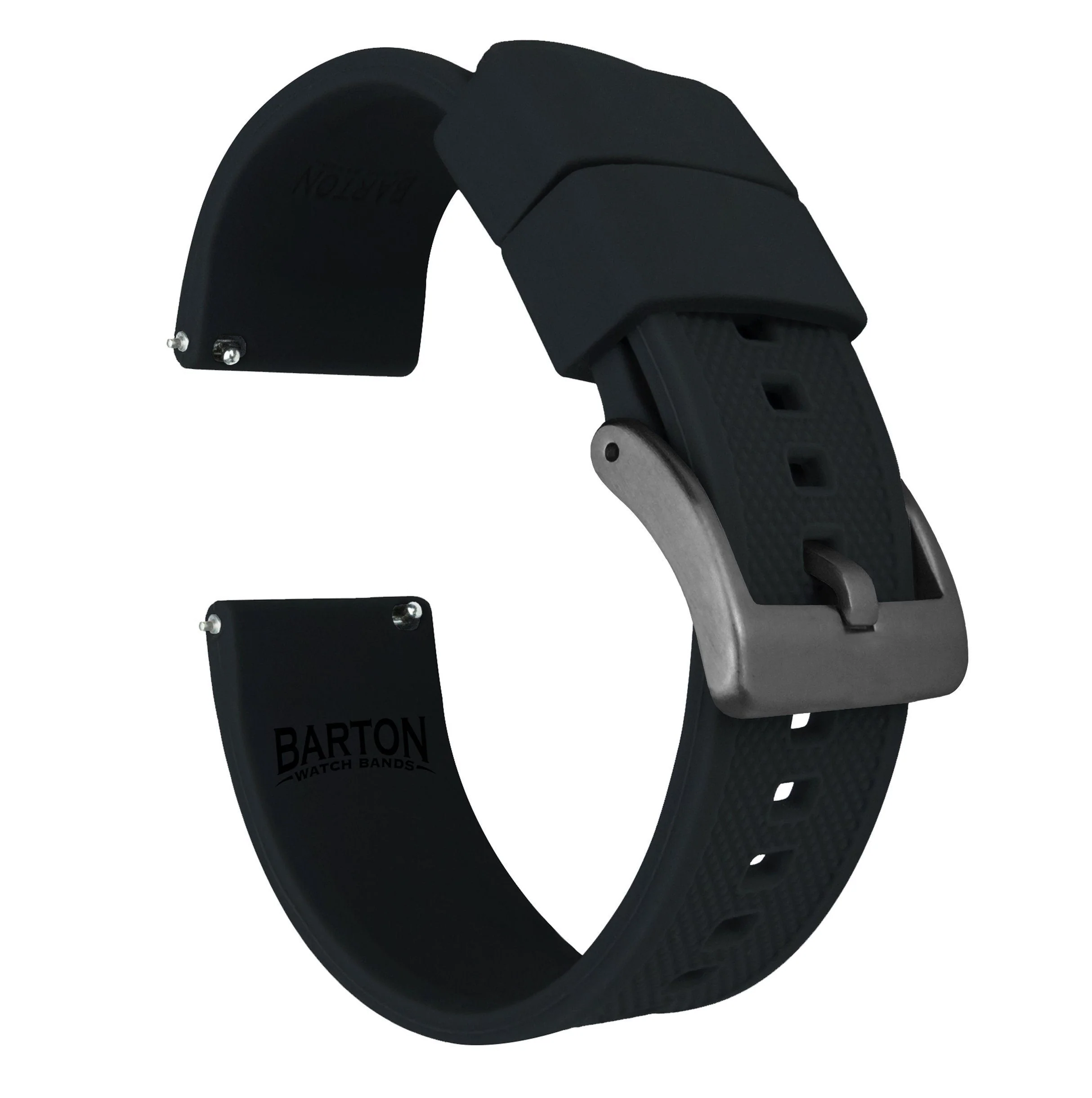 Black Elite Silicone Watch Band - Image 20