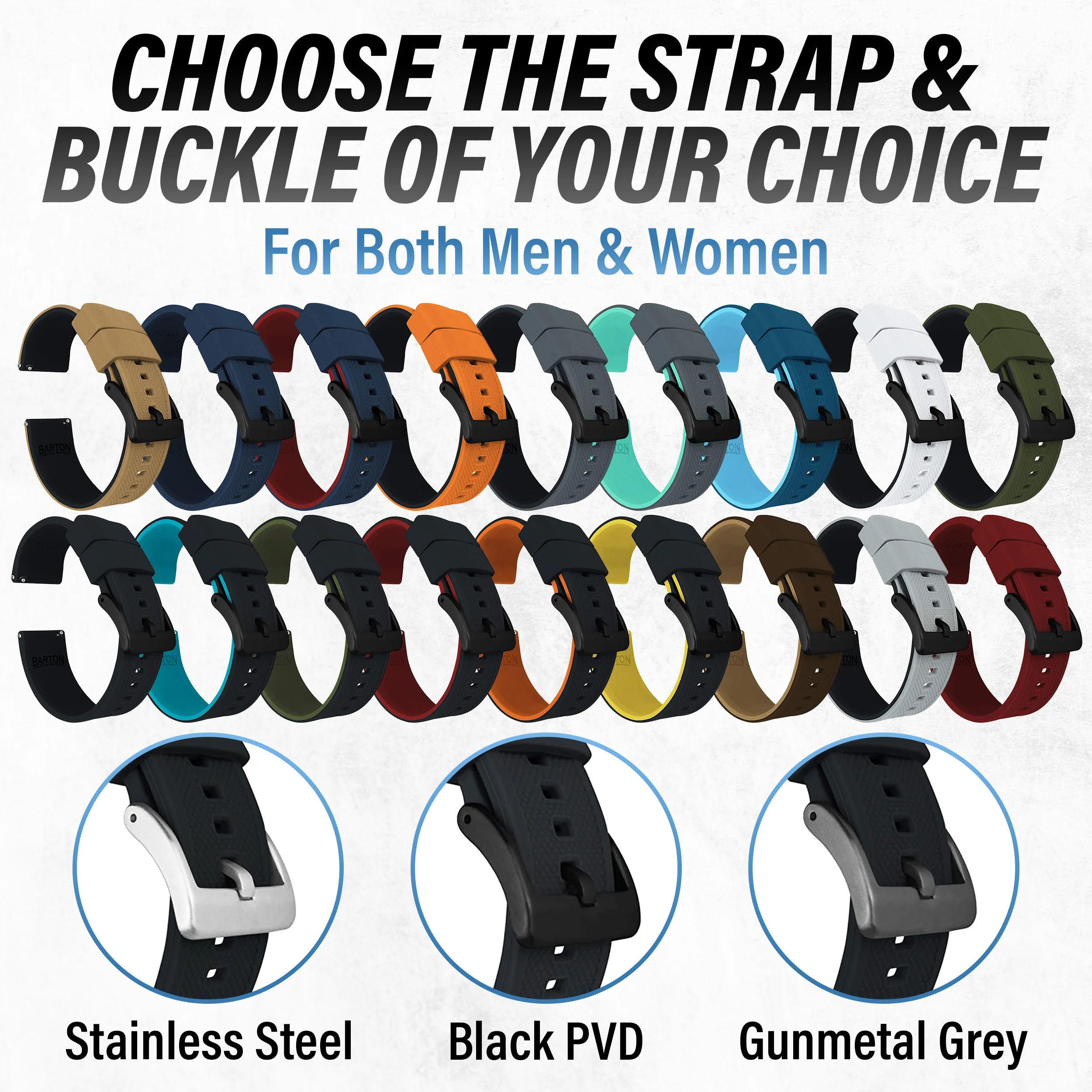 Black Elite Silicone Watch Band - Image 9