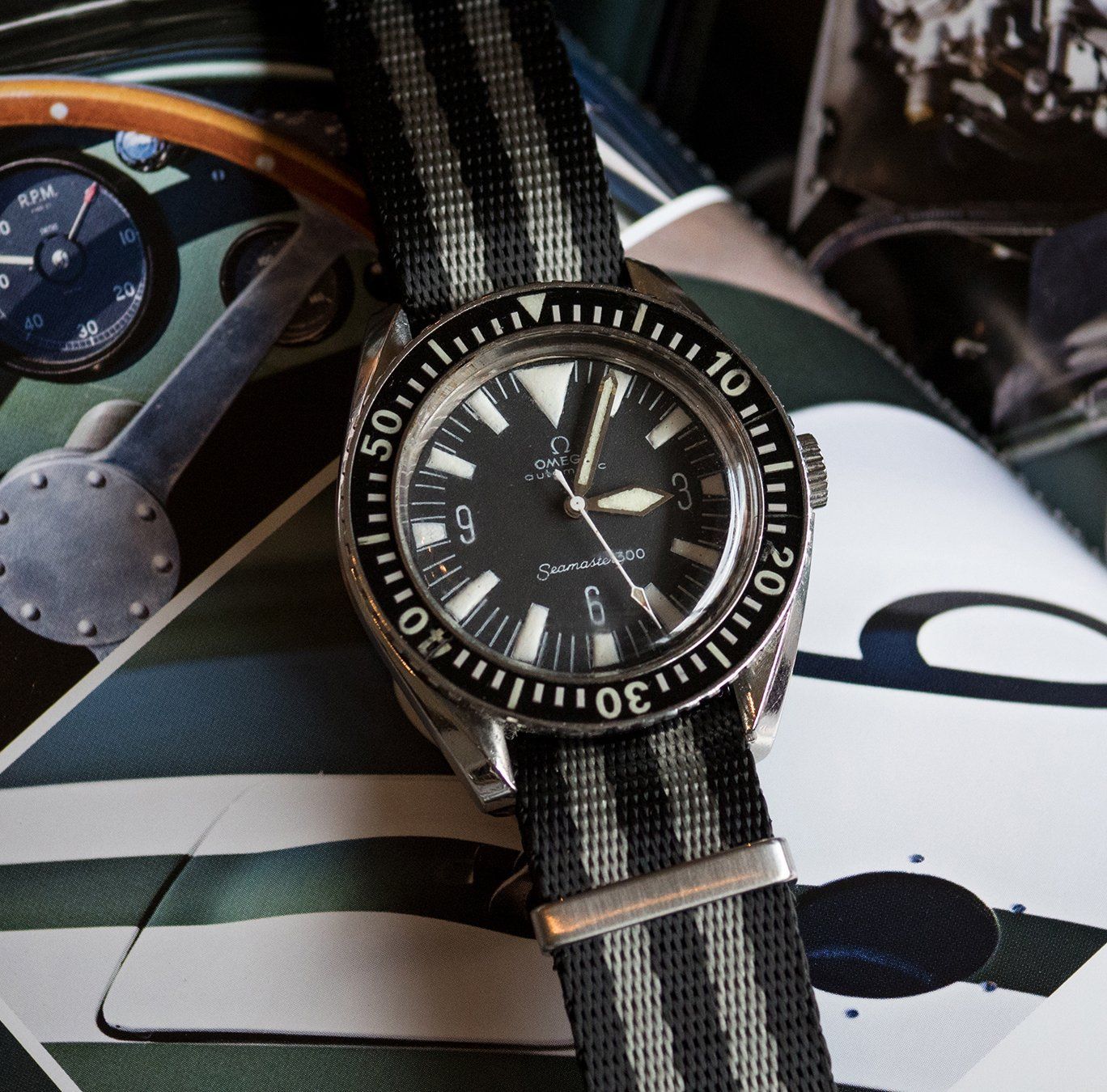 Black Grey James Bond NATO® style Watch Band - Image 2