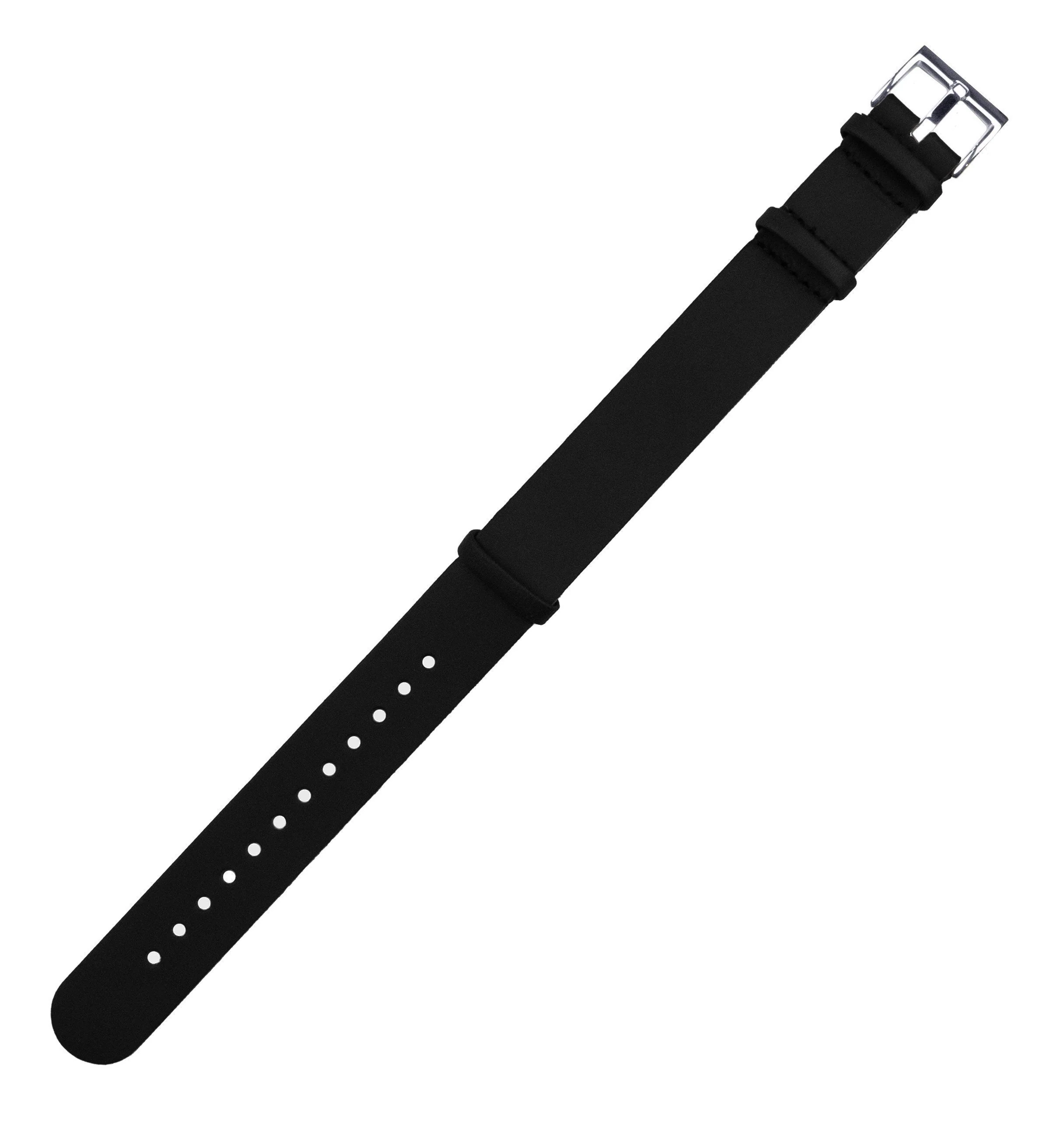 Black Leather NATO® style Watch Band - Image 3
