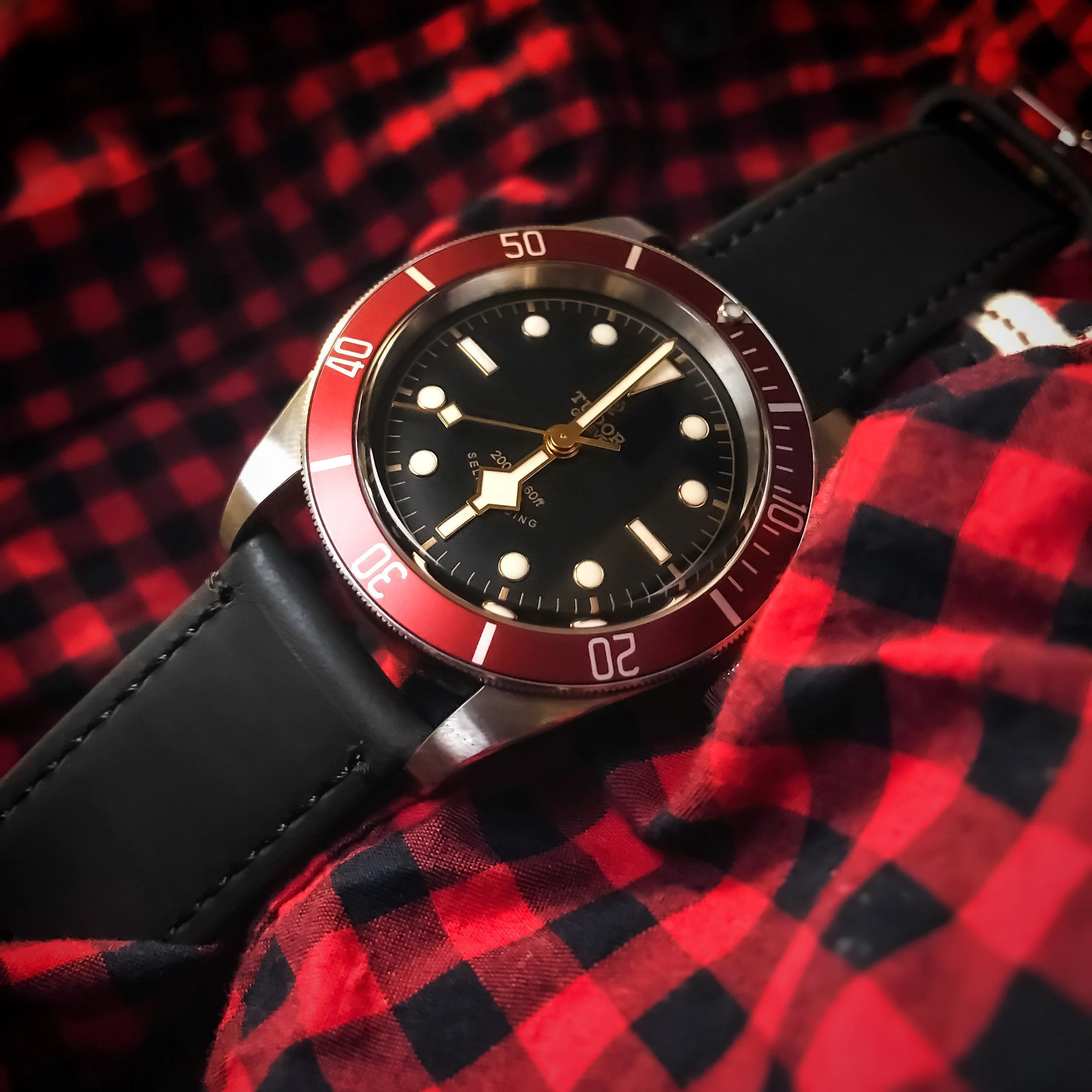 Black Leather Quick Release Watch Band - Image 8