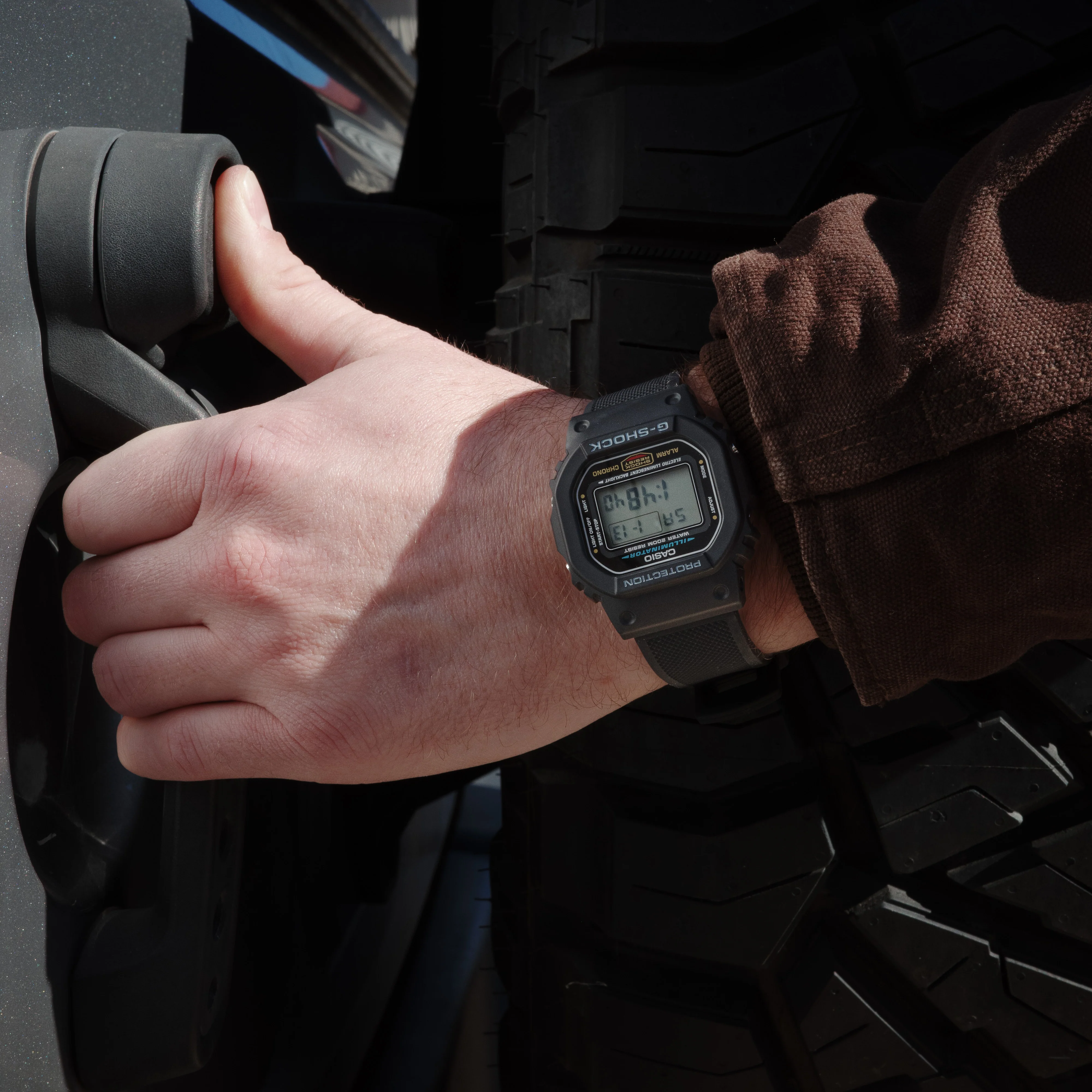 Black & Orange Elite Silicone Casio® G-Shock Watch Band - Image 5