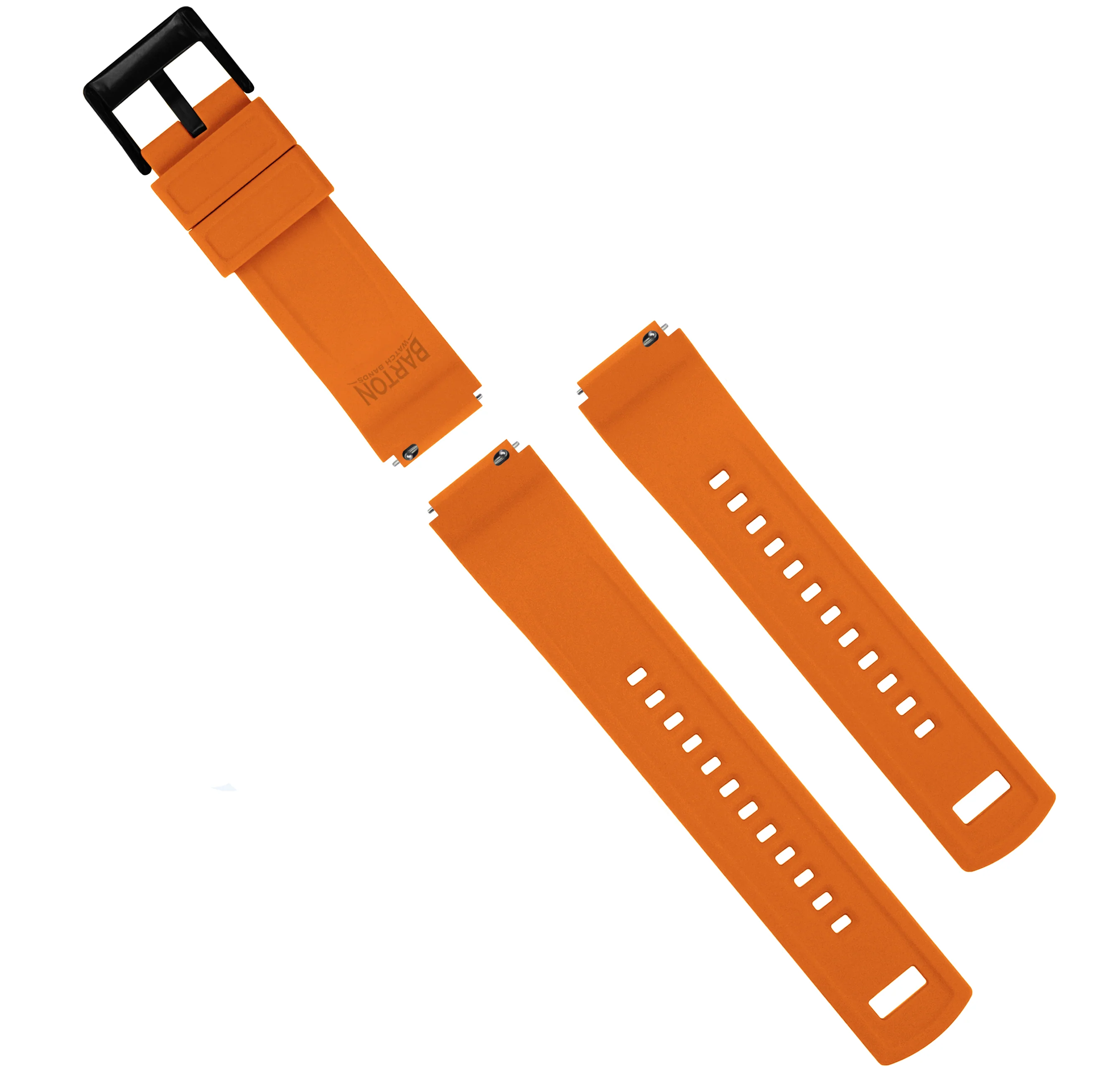 Black & Orange Elite Silicone Casio® G-Shock Watch Band - Image 9