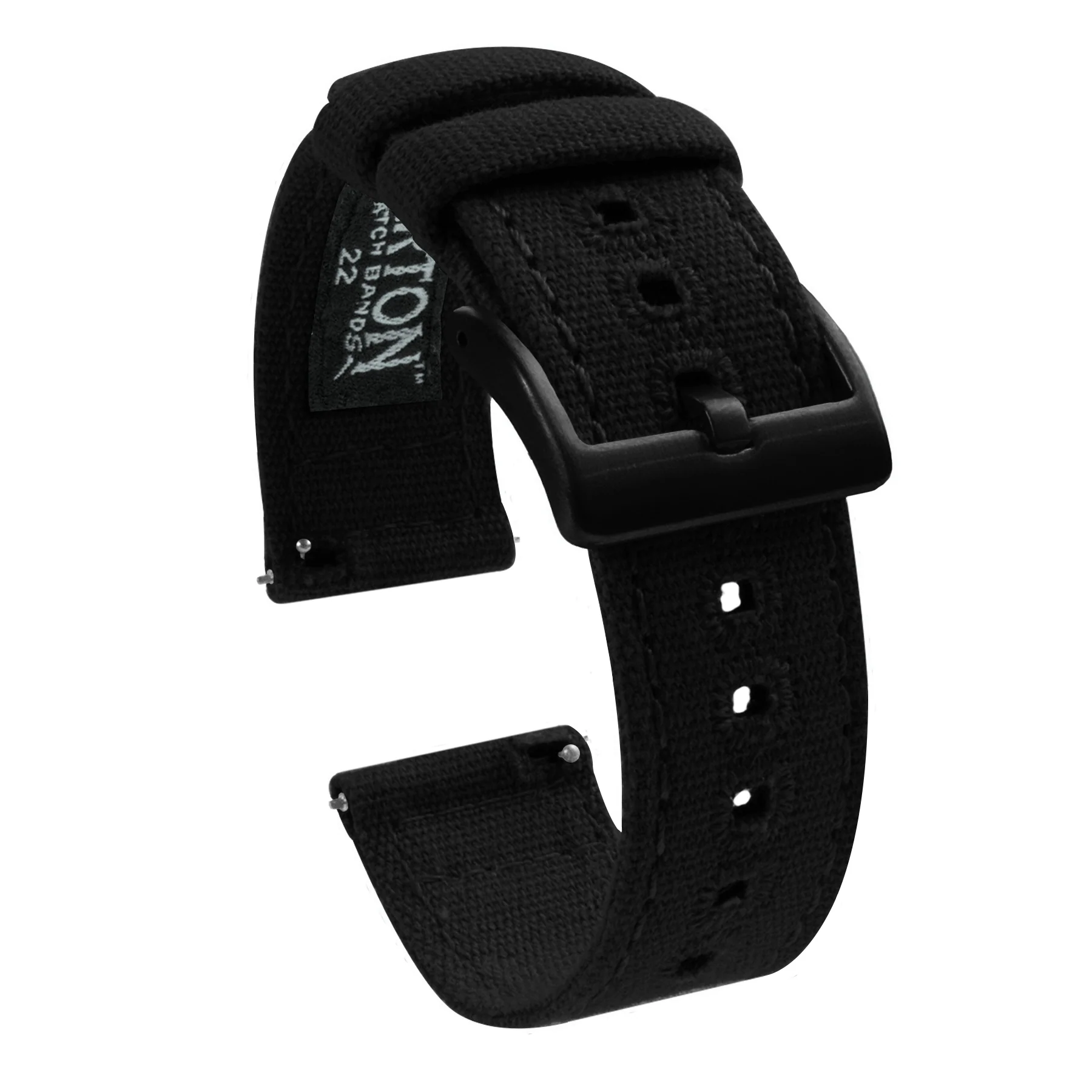 Black Premium Canvas Watch Band - Image 11