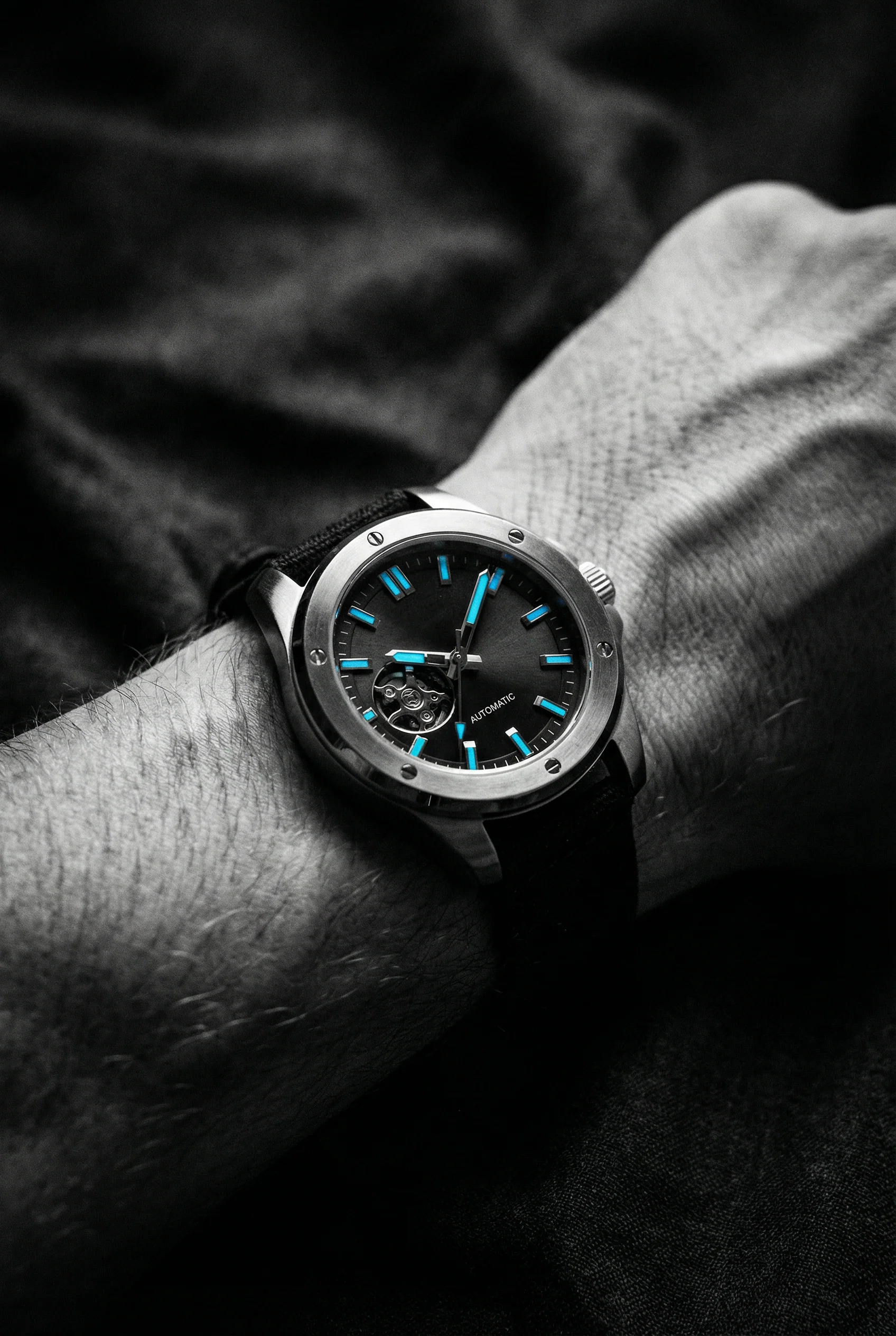 Black Premium Canvas Watch Band - Image 4
