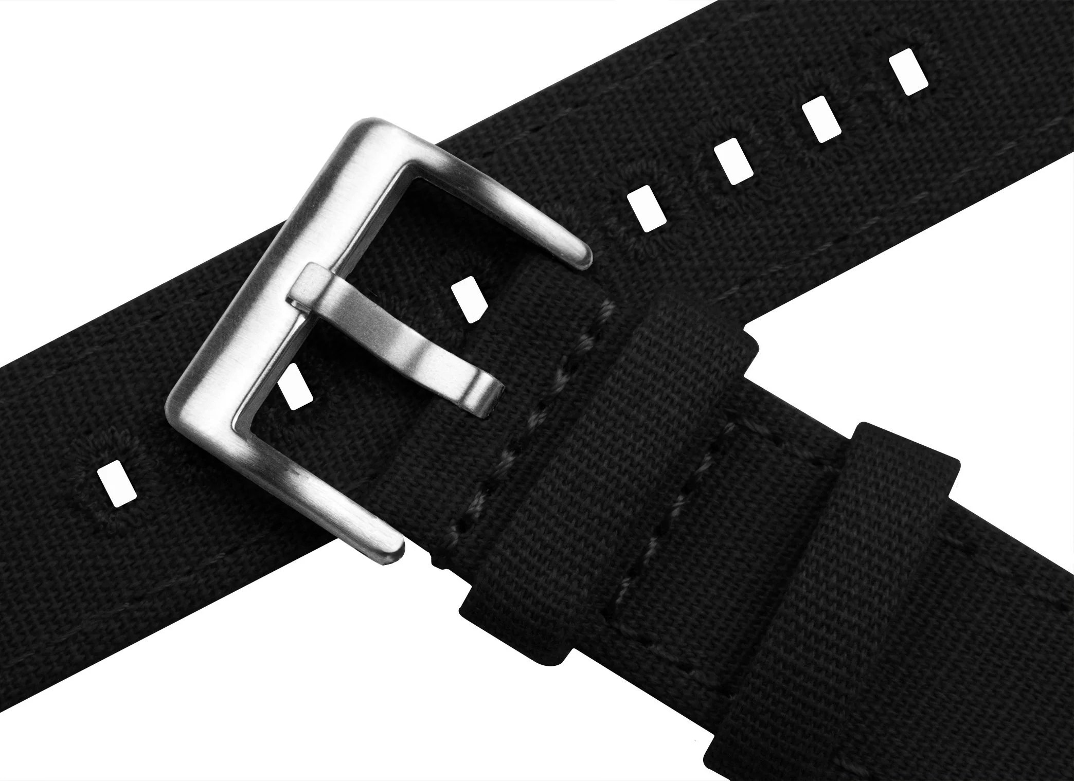 Black Premium Canvas Watch Band - Image 8