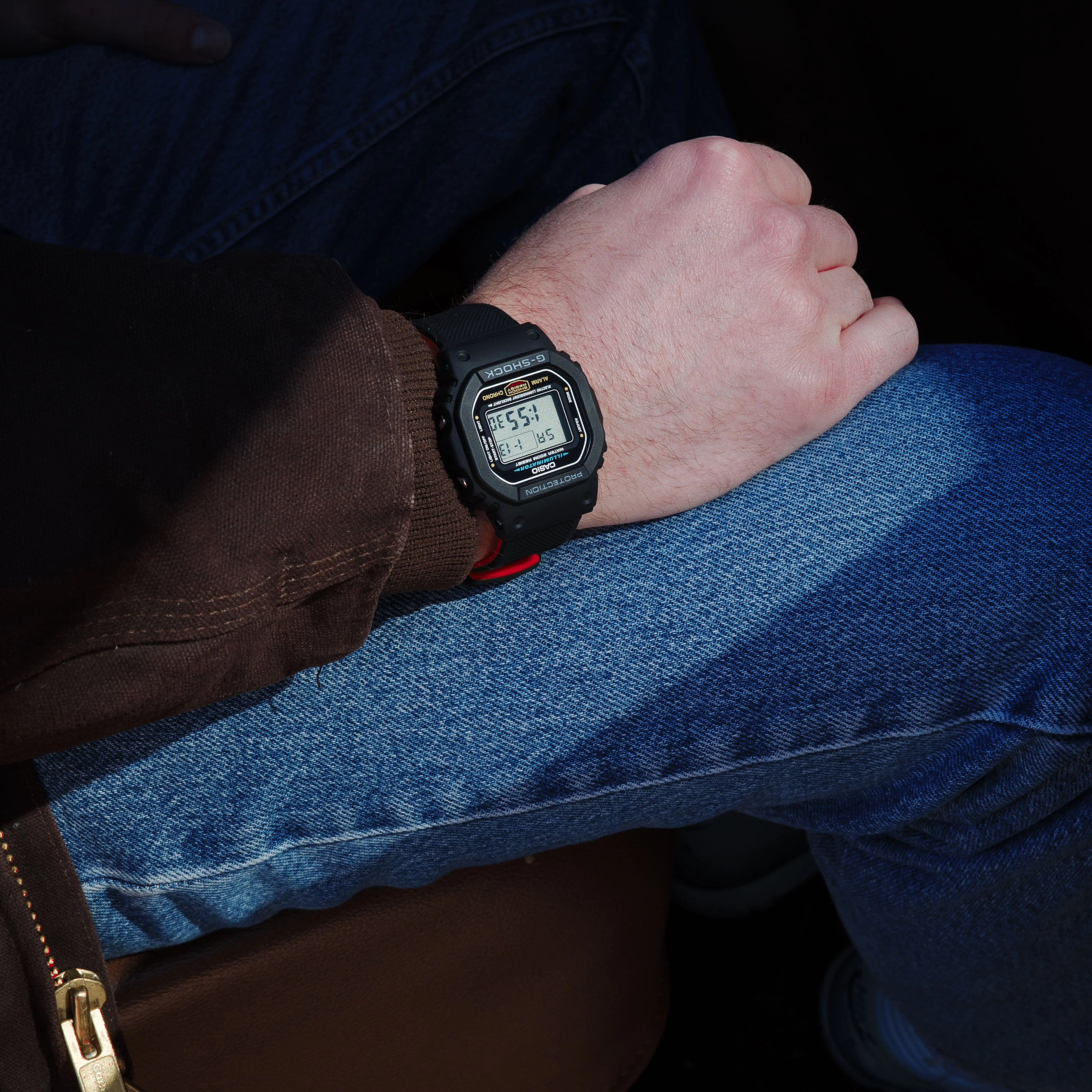 Black & Red Elite Silicone Casio® G-Shock Watch Band - Image 4