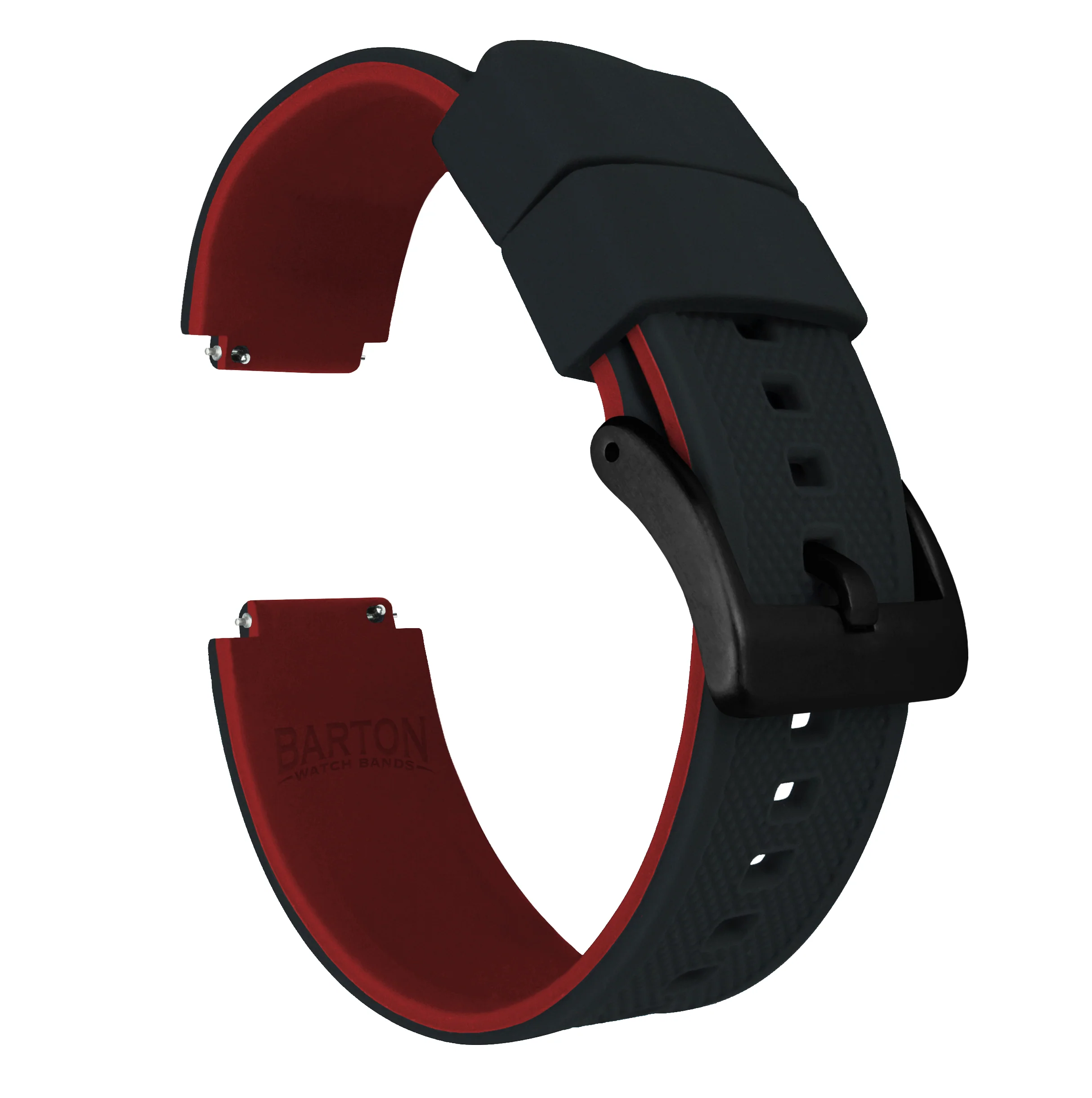 Black & Red Elite Silicone Casio® G-Shock Watch Band - Image 7