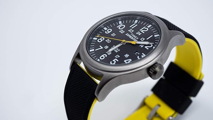 Black Top Yellow Bottom Elite Silicone Watch Band - Image 3