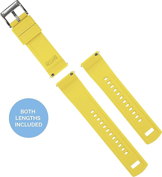 Black Top Yellow Bottom Elite Silicone Watch Band - Image 4