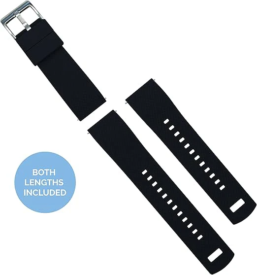 Black Top Yellow Bottom Elite Silicone Watch Band - Image 5