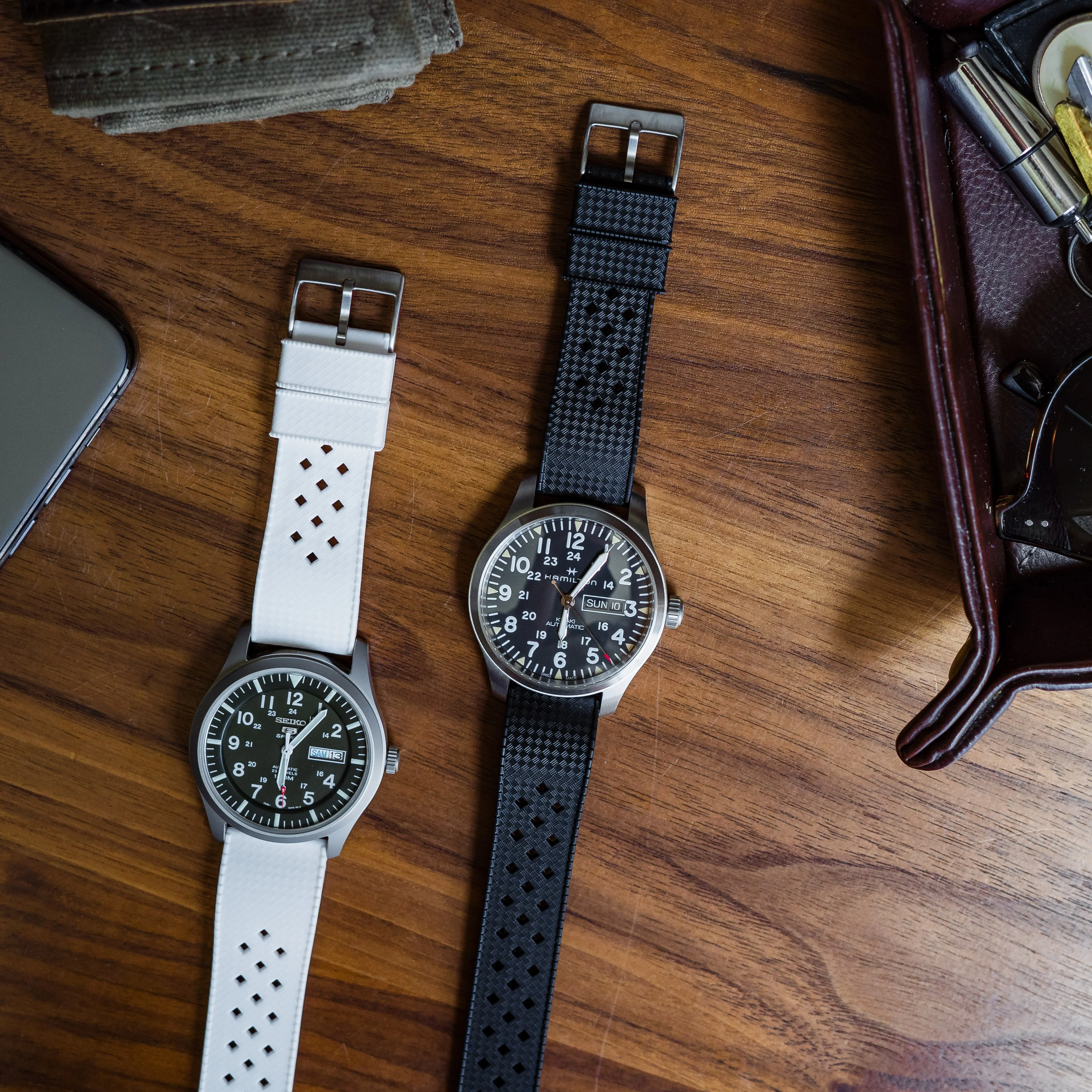 Black Tropical Style Watch Band - Image 2