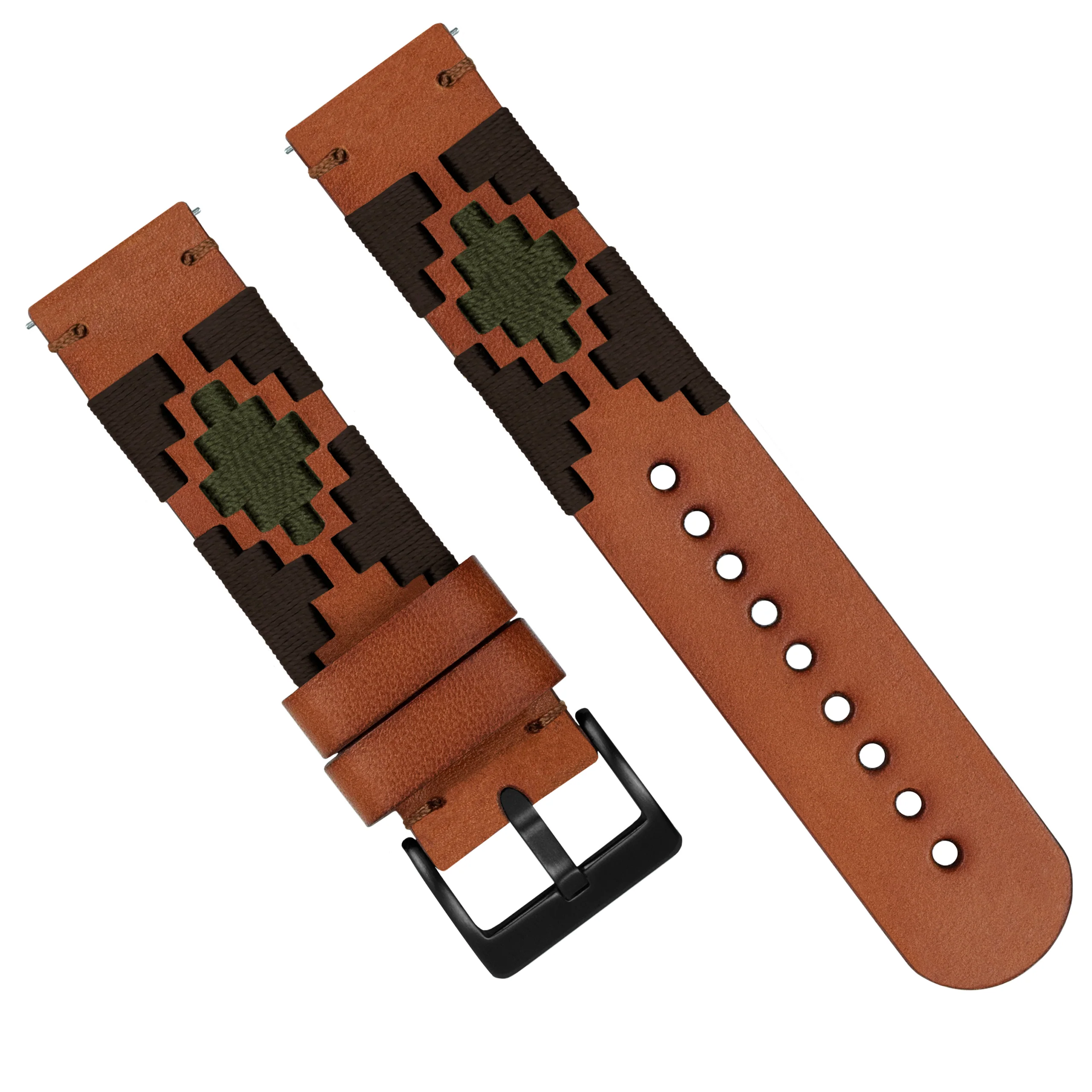 Brown Green Gaucho Watch Band - Image 6