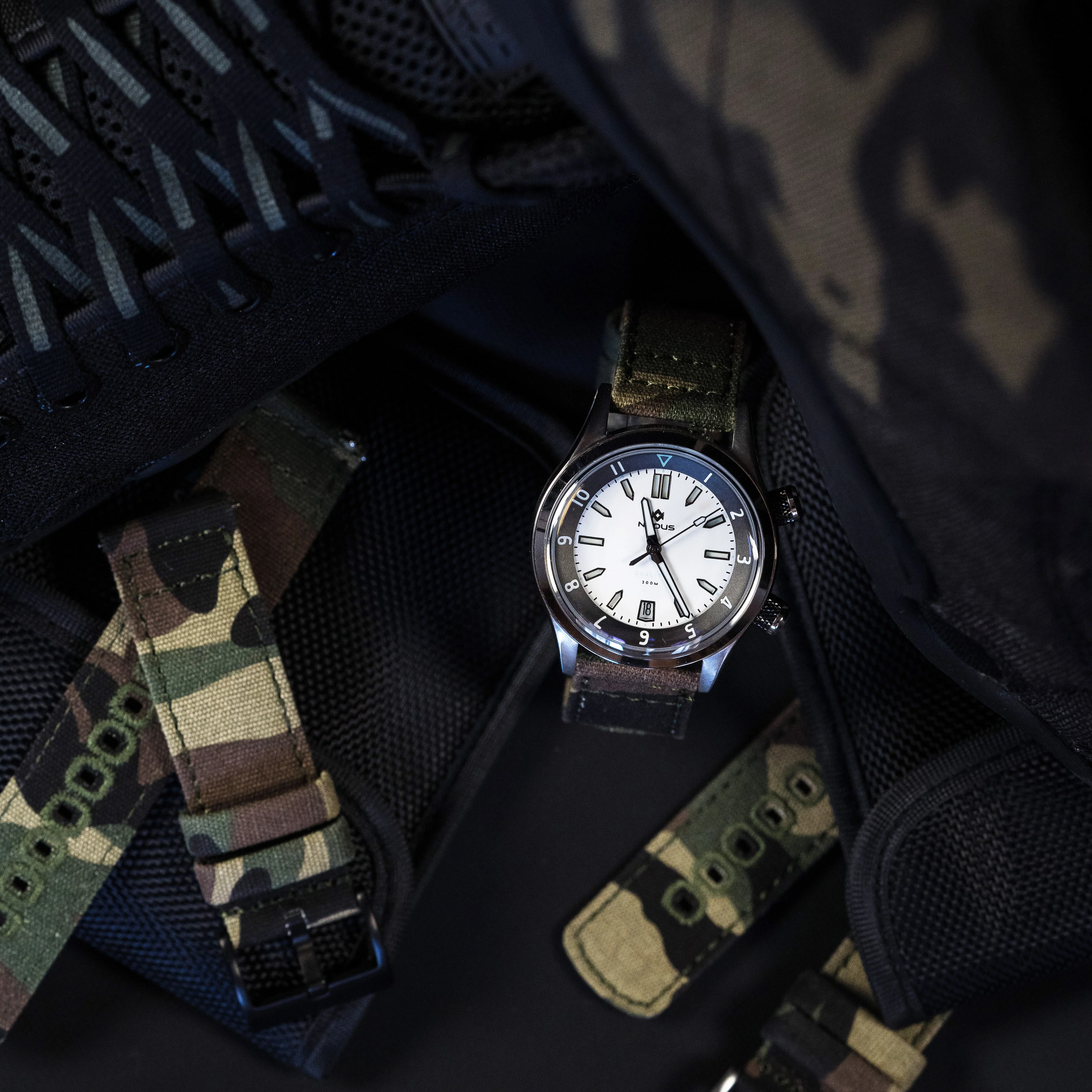 Camouflage Crafted Canvas Watch Band - Image 2