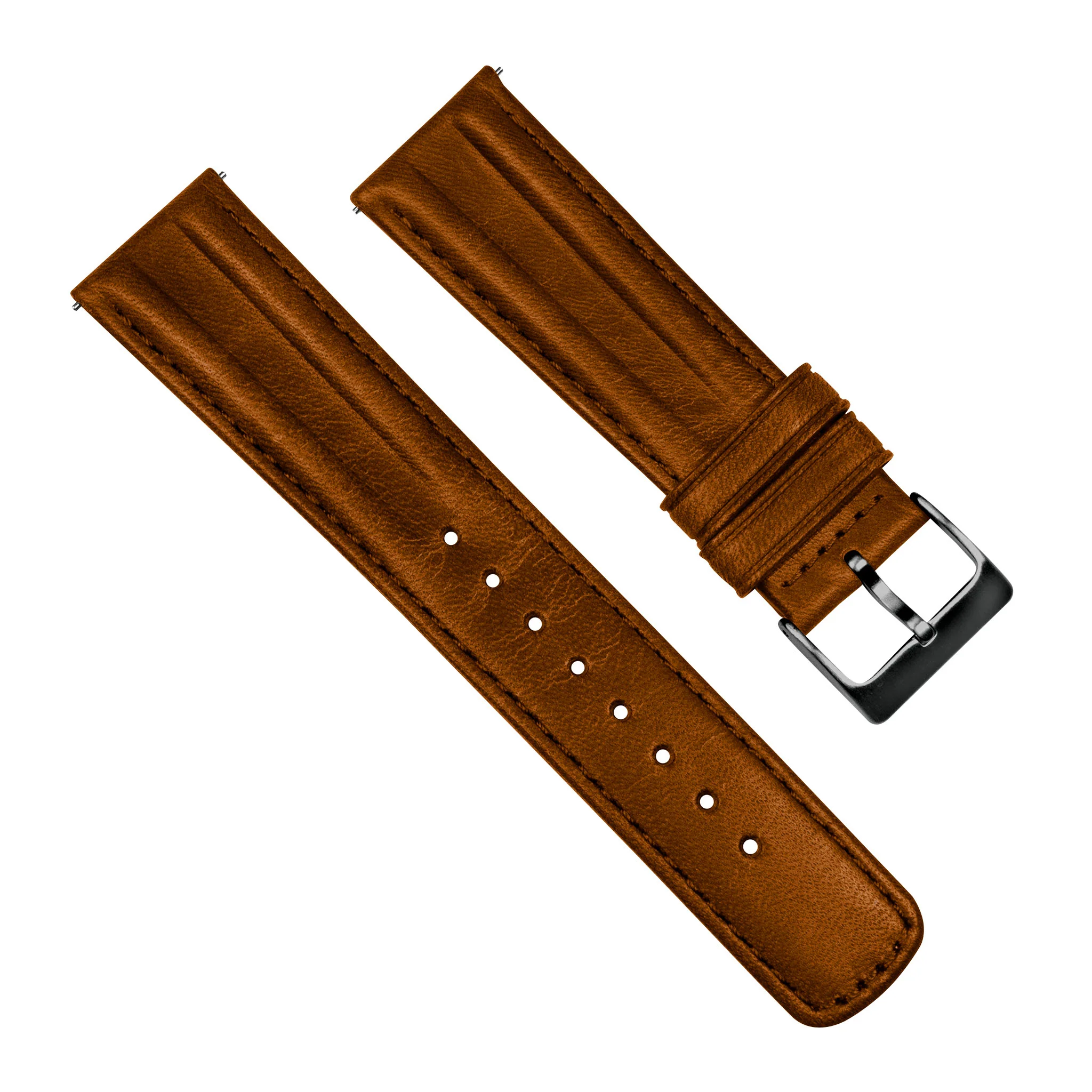 Caramel Brown Classic Horween Leather Watch Band - Image 6