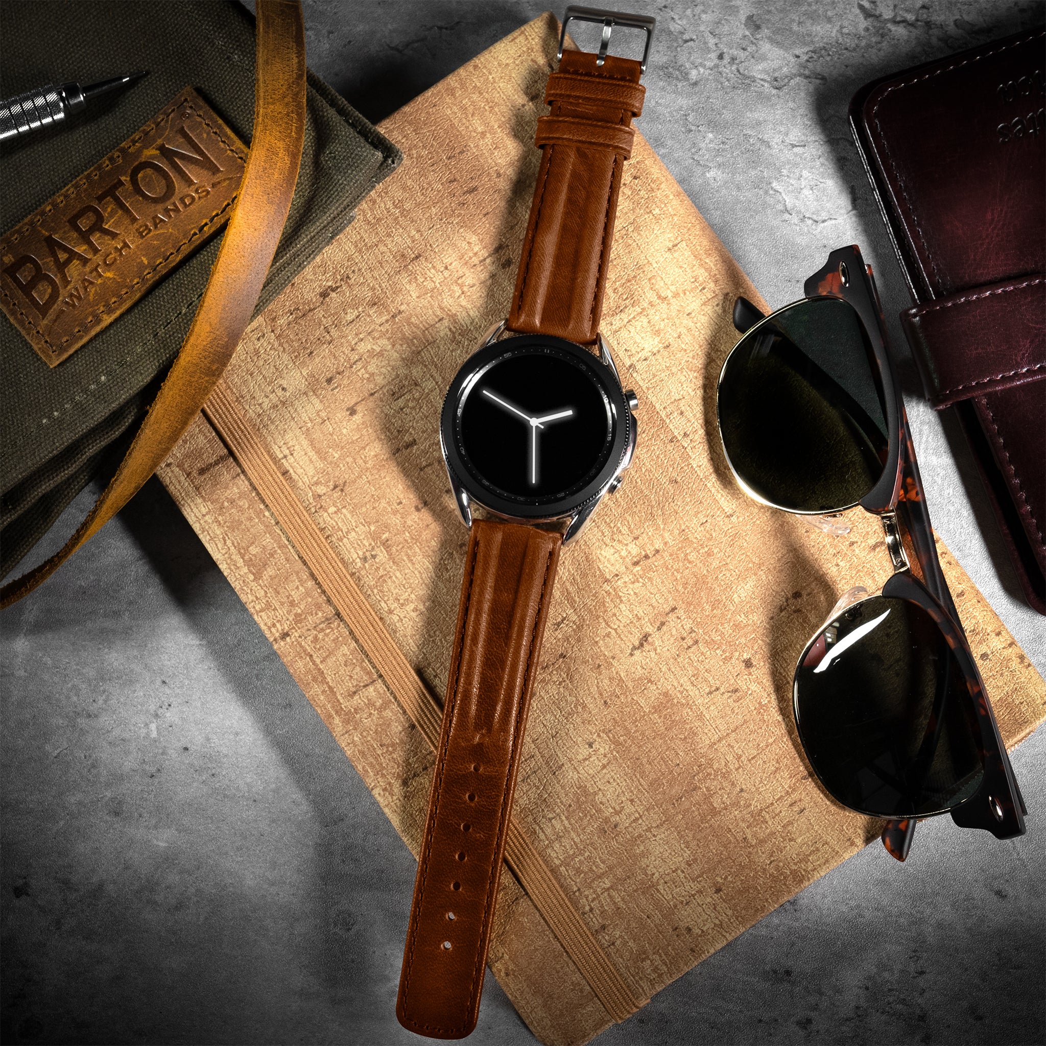 Chocolate Brown Classic Horween Leather Watch Band - Image 5