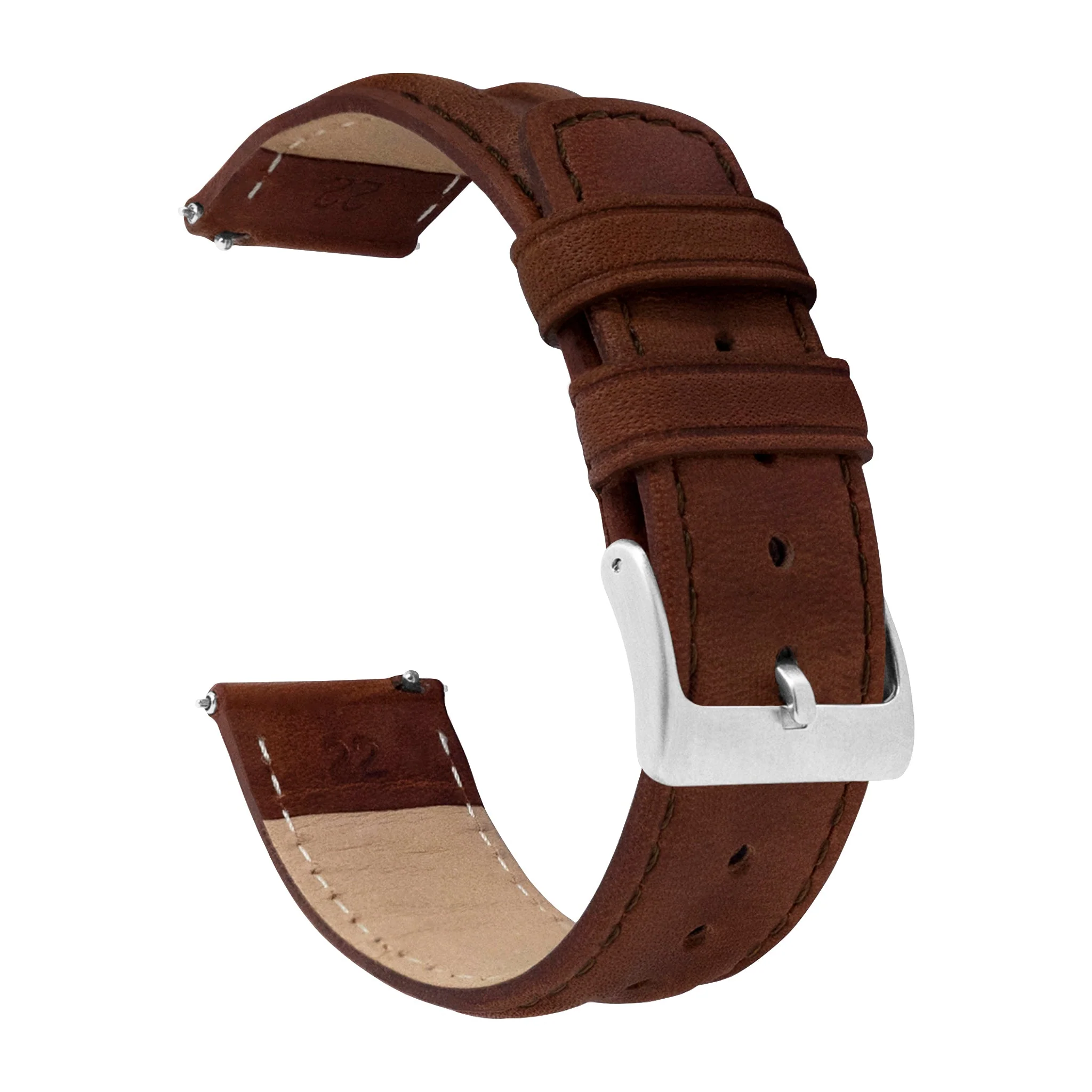Chocolate Brown Classic Horween Leather Watch Band - Grand Seiko (20mm)