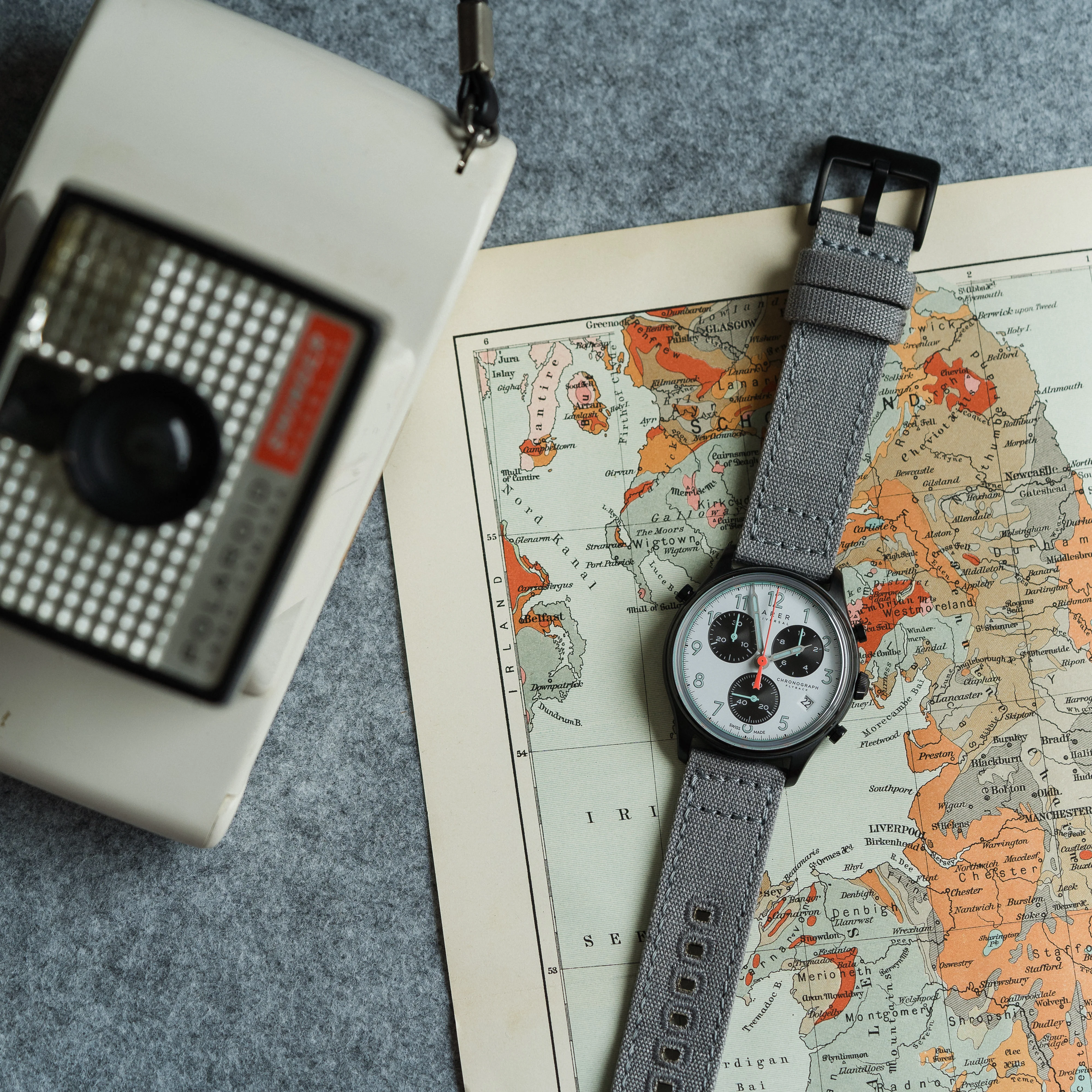 Cool Grey Premium Canvas Watch Band - Image 2