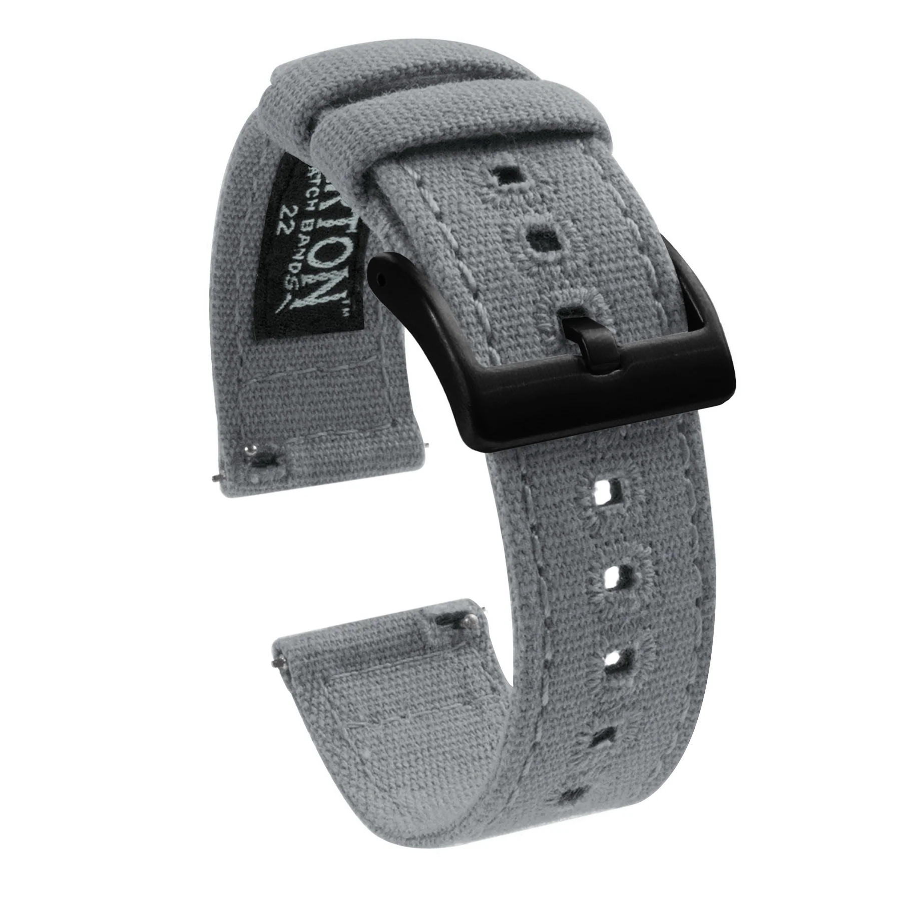 Cool Grey Premium Canvas Watch Band - Image 7