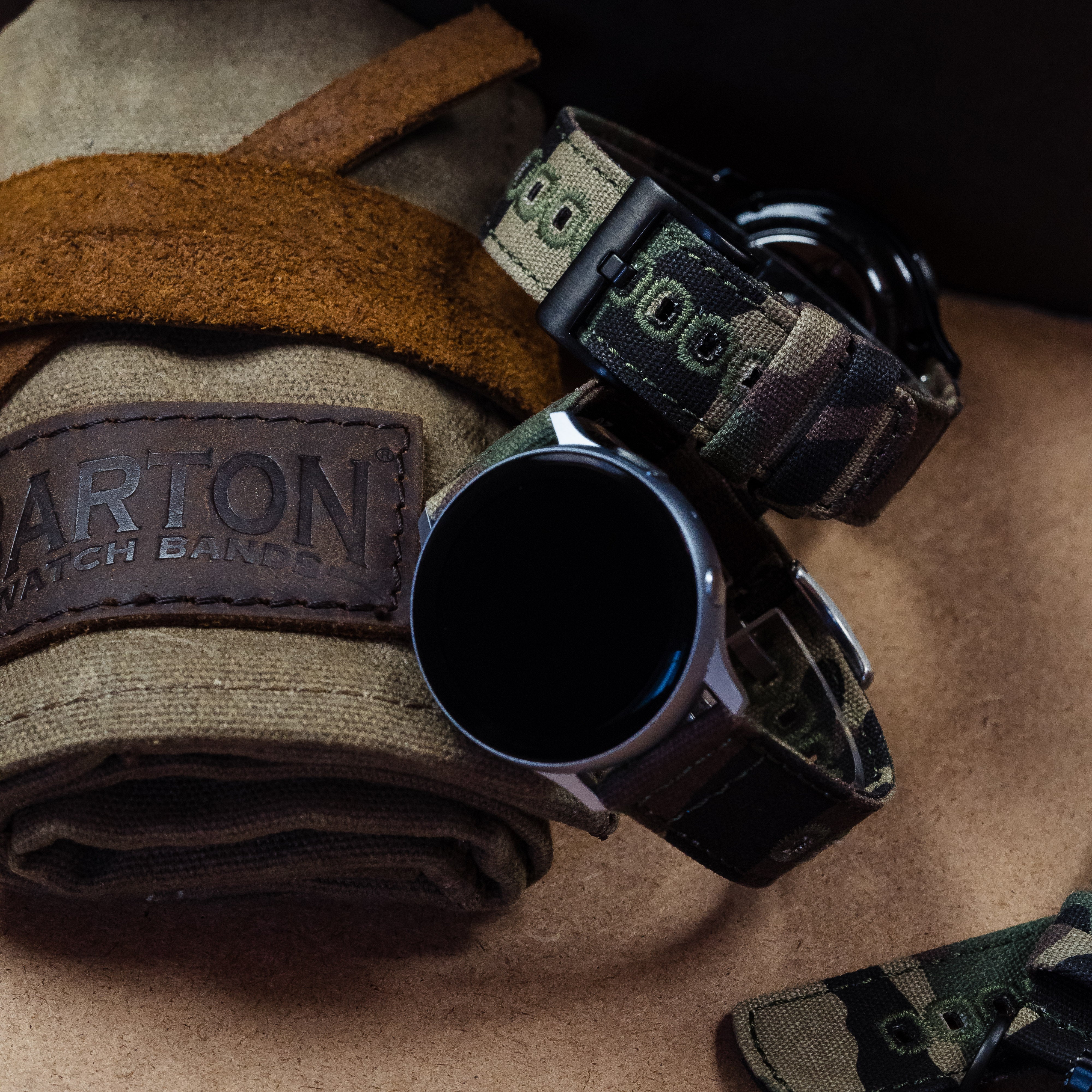 Copy Of Samsung Galaxy Watch6 Camouflage Canvas Watch Band - Image 3