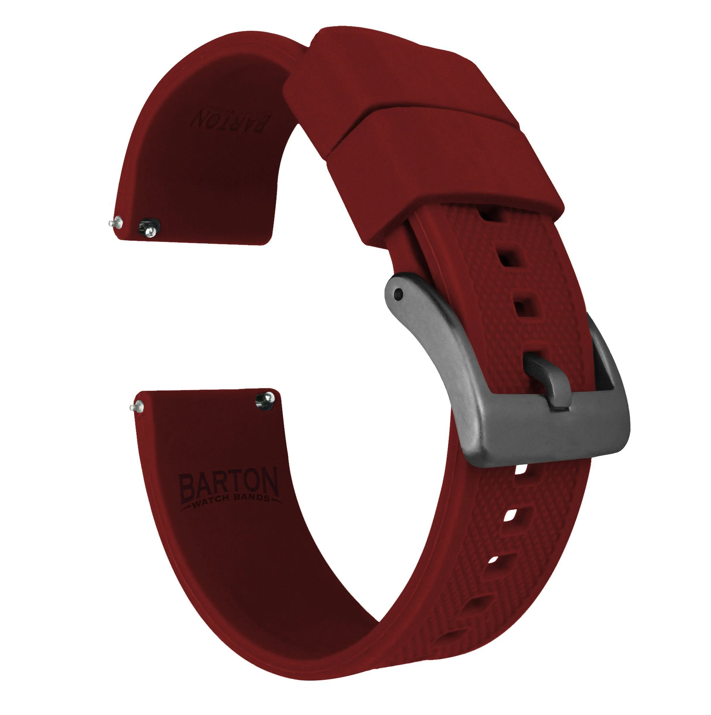 Crimson Red Elite Silicone Watch Band - Image 10