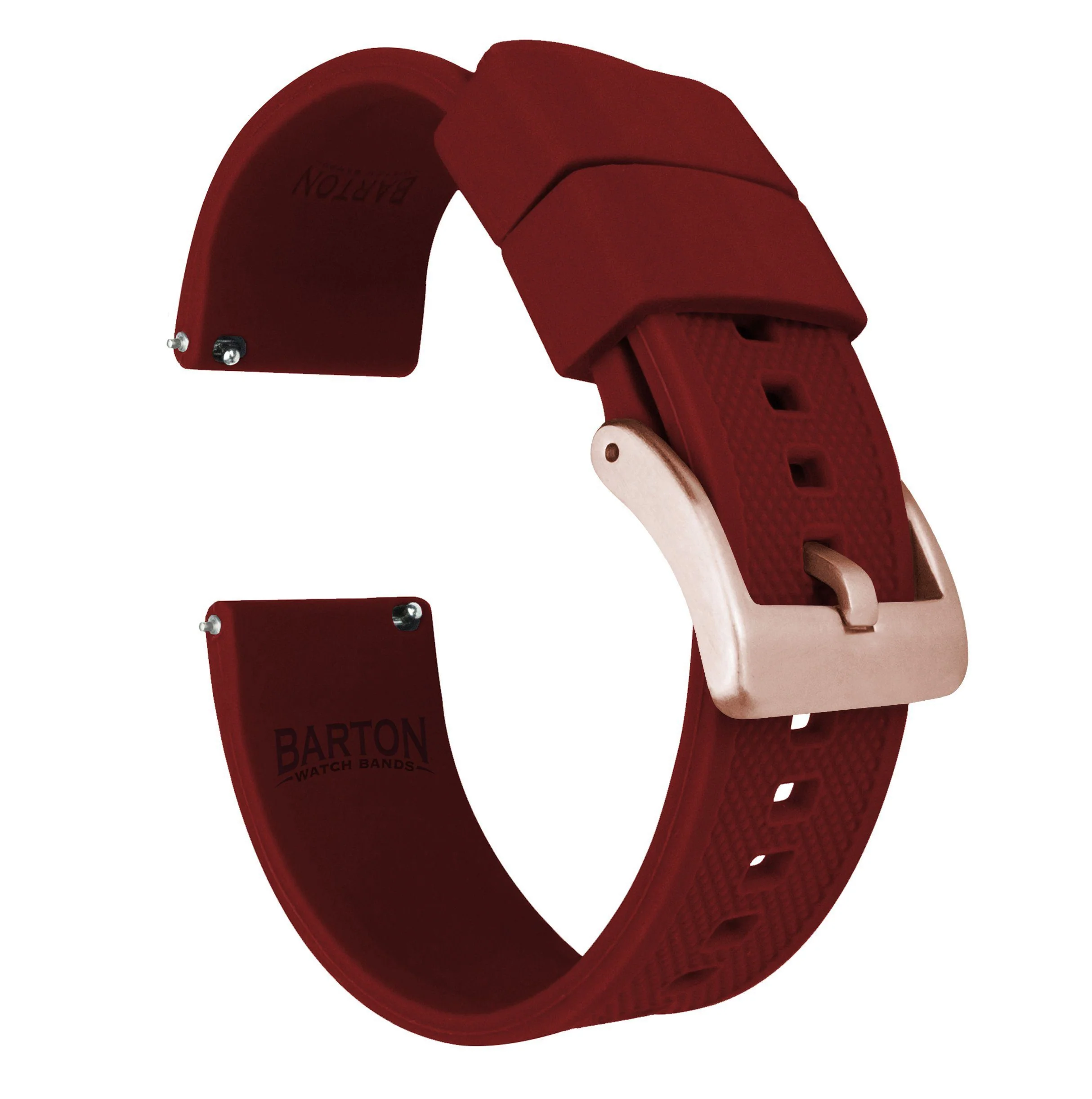 Crimson Red Elite Silicone Watch Band - Image 11