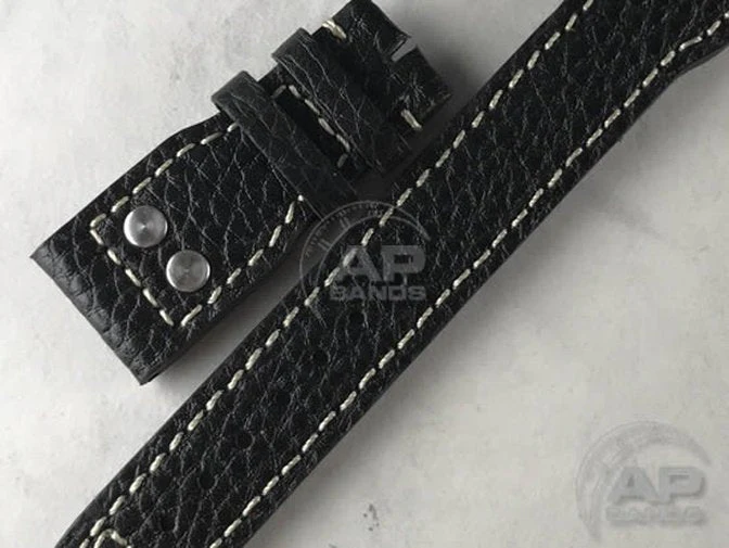 Decantare Black Strap For IWC Big Pilot Deployant Buckle - Image 3