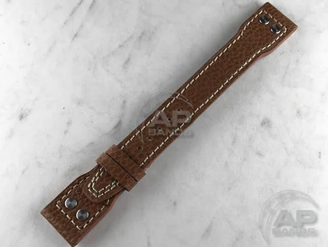 Decantare Vintage Caramel Strap For IWC Big Pilot Deployant Buckle - Image 2