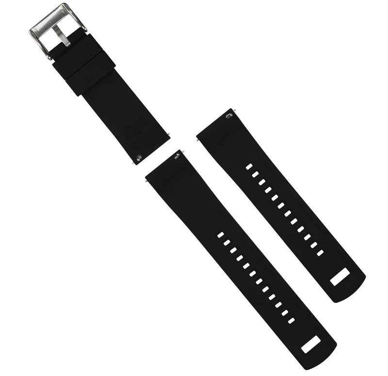 Descent™ G2 & G1 - Elite Silicone Smoke Grey Top & Black Bottom Watch Band - Image 3