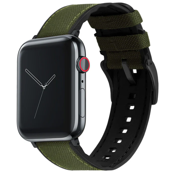 Elite Diver Army Green Apple Watch Strap Bundle | 3 Watch Bands - Image 10