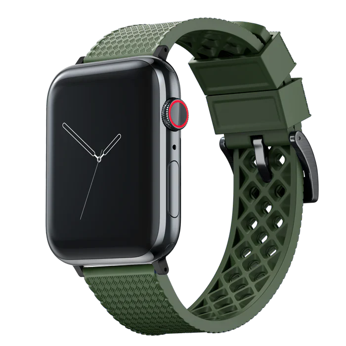 Elite Diver Army Green Apple Watch Strap Bundle | 3 Watch Bands - Image 9