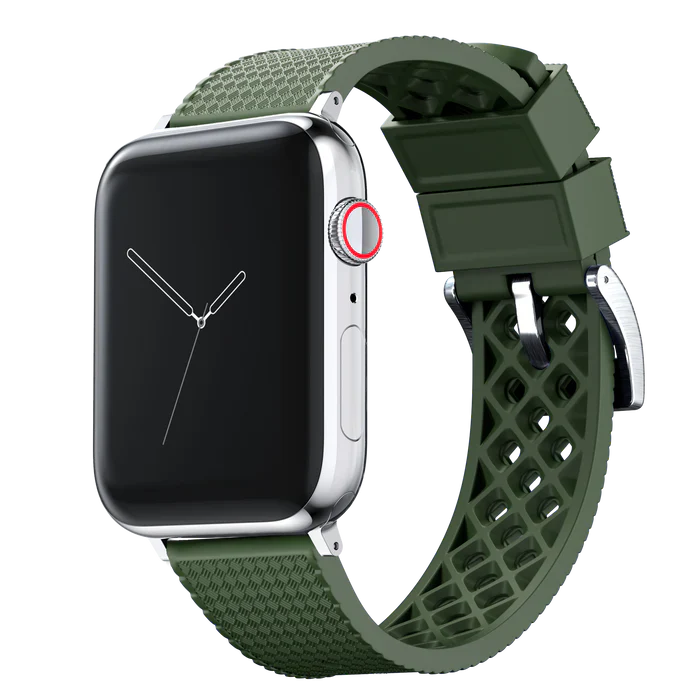 Elite Diver Army Green Apple Watch Strap Bundle | 2 Watch Bands - Image 6