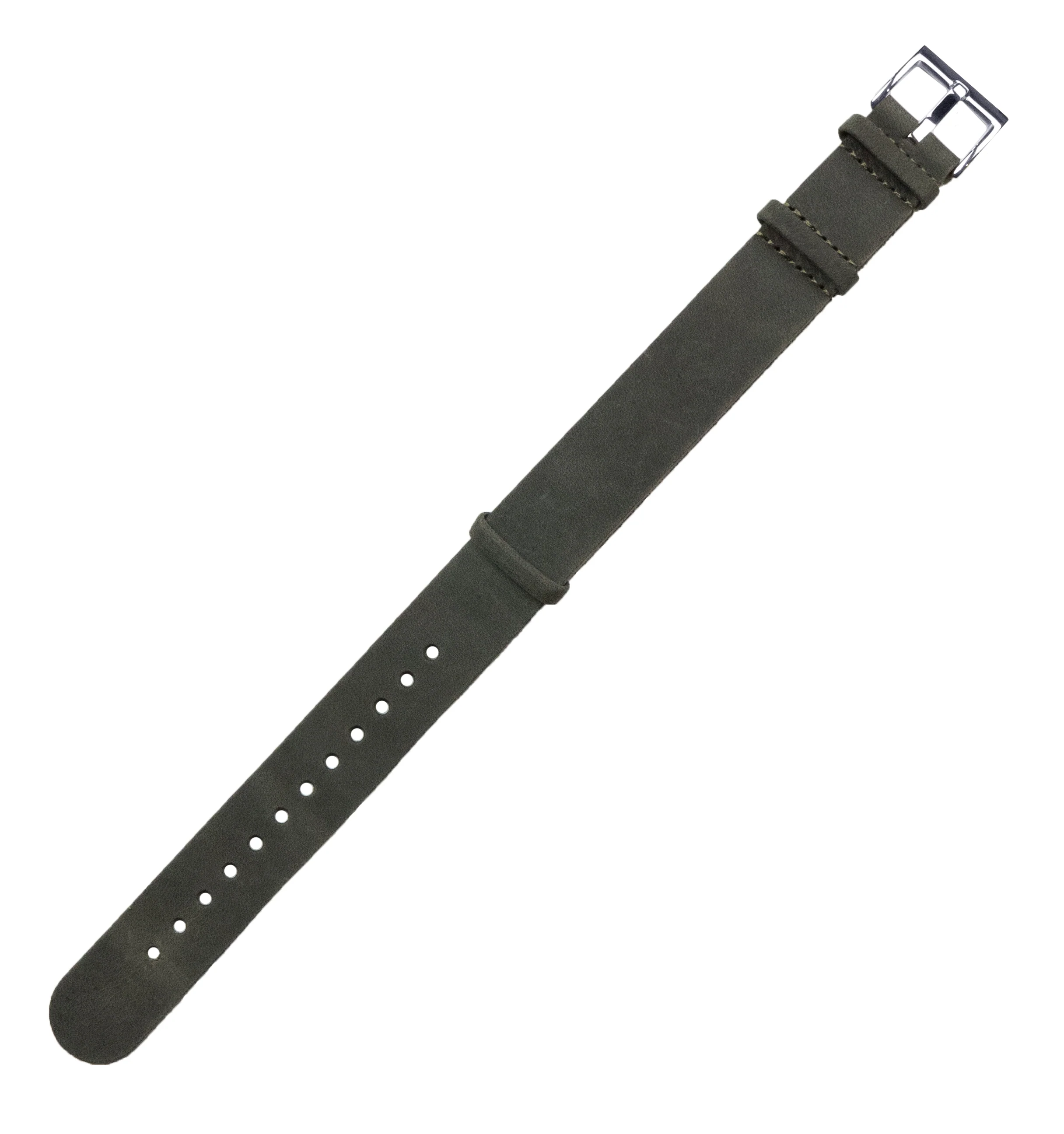 Espresso Brown Leather NATO® style Watch Band - Image 3