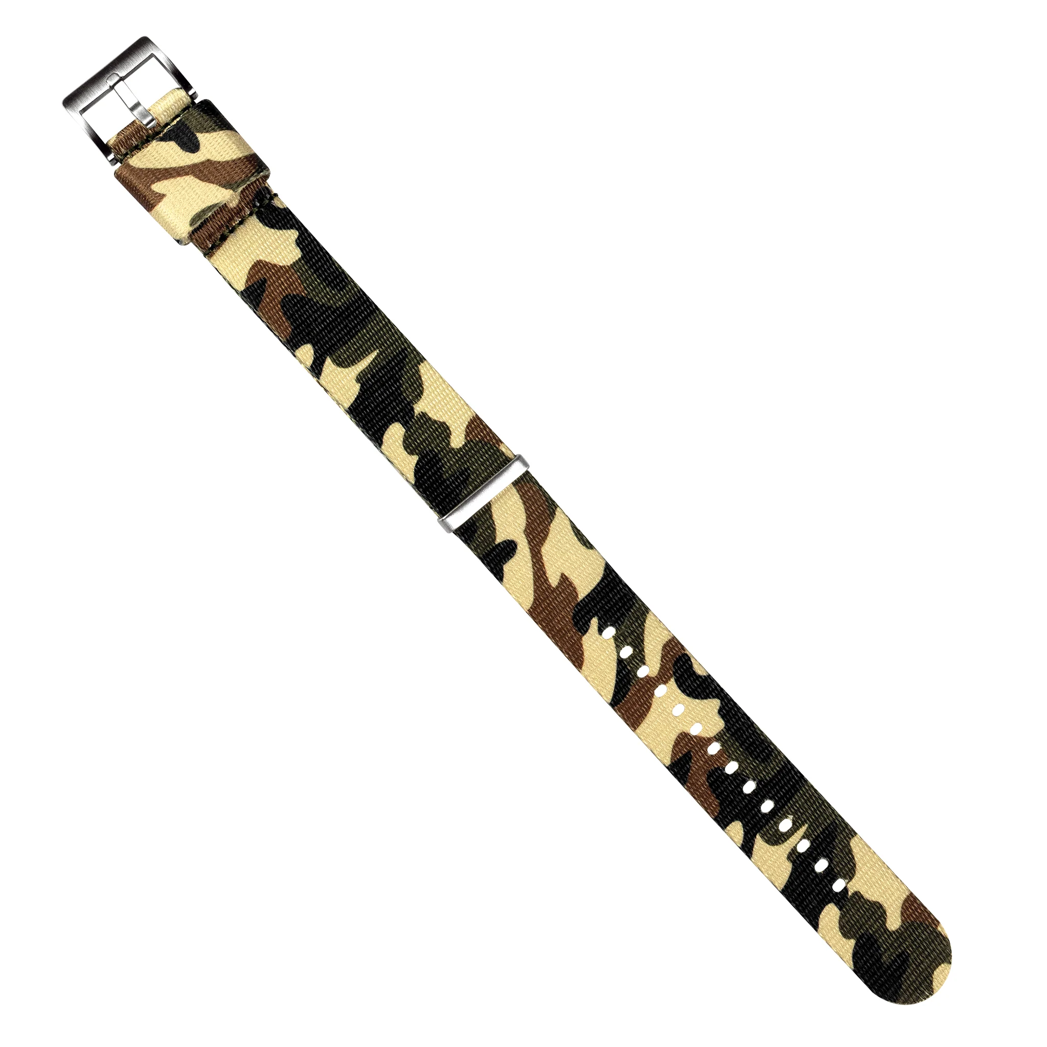 Forest Camouflage Elite Nylon NATO® style Watch Band - Image 3