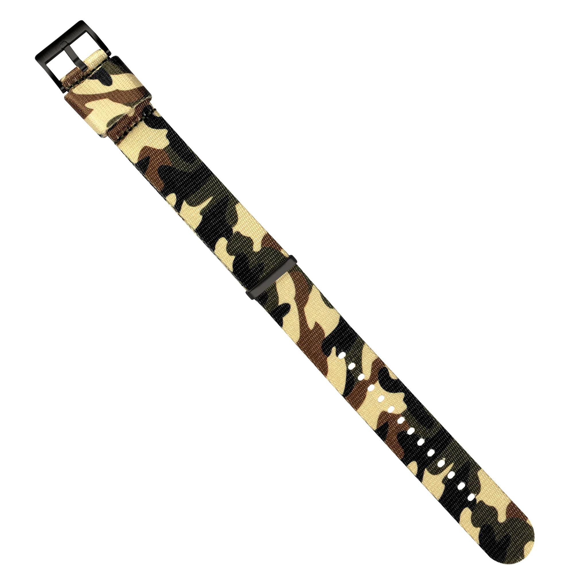 Forest Camouflage Elite Nylon NATO® style Watch Band - Image 4