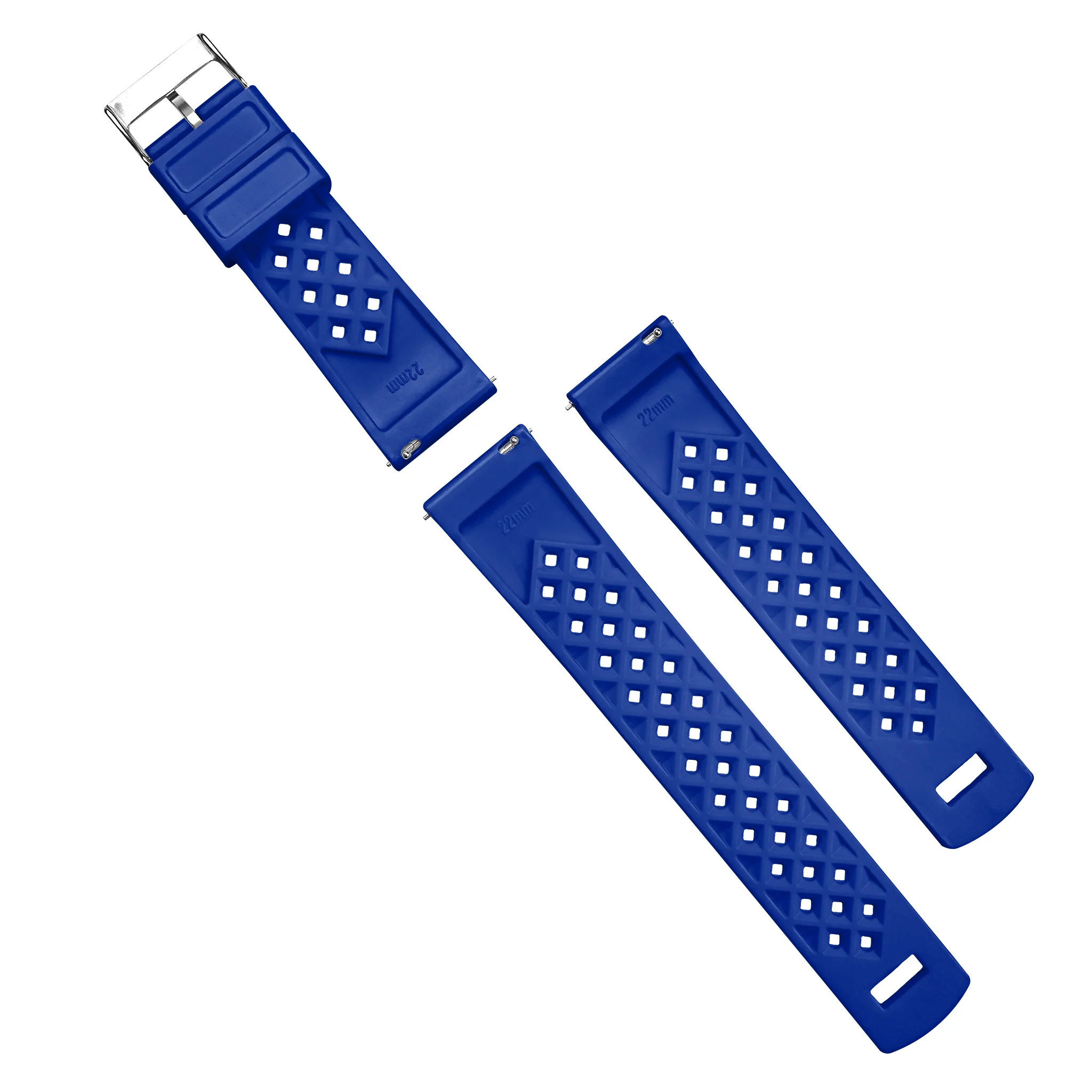 Fossil Gen 5 Tropical Style Royal Blue Blue Watch Band - Image 3