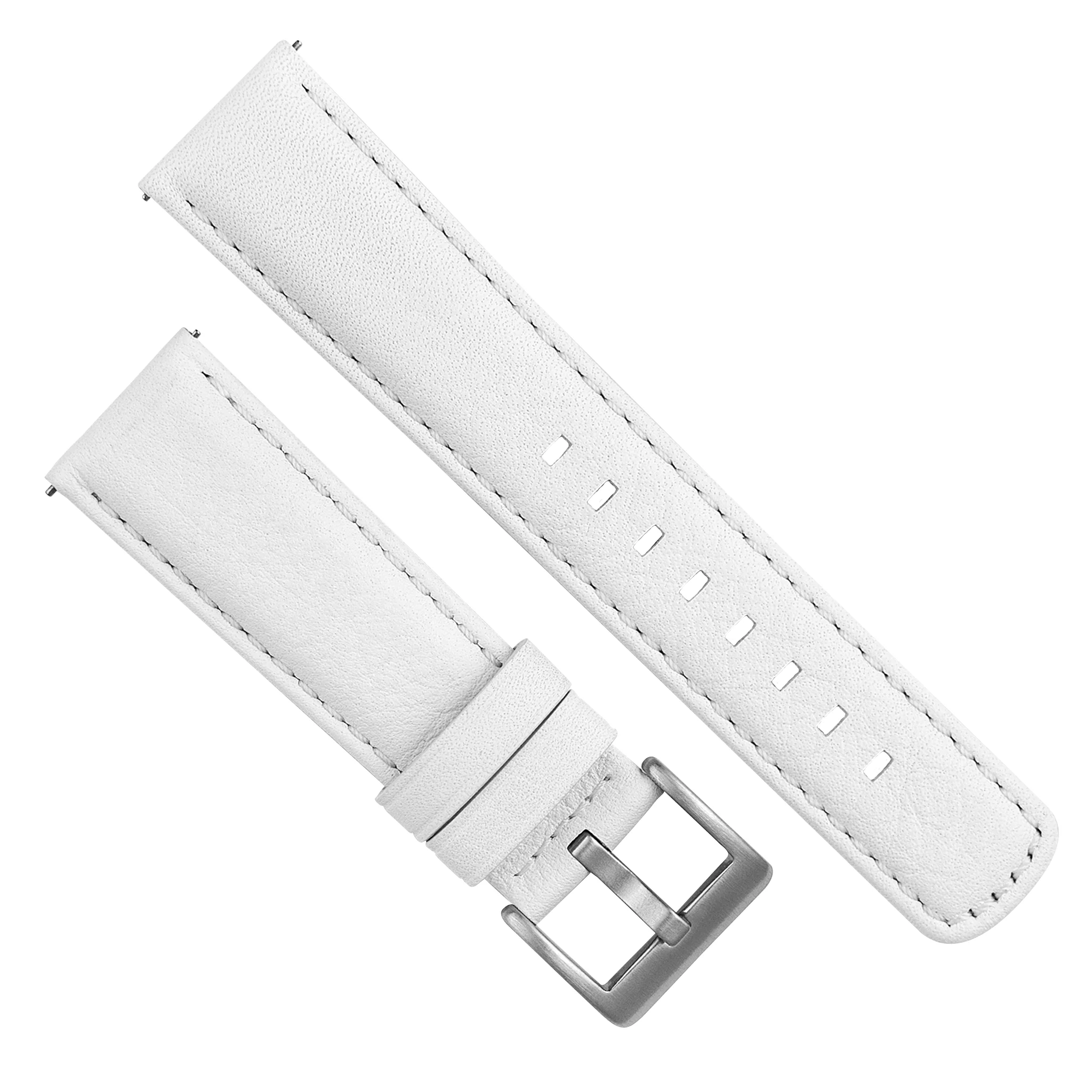 Fossil Q White Pittards Performance Leather White Stitching Watch Band - Image 7