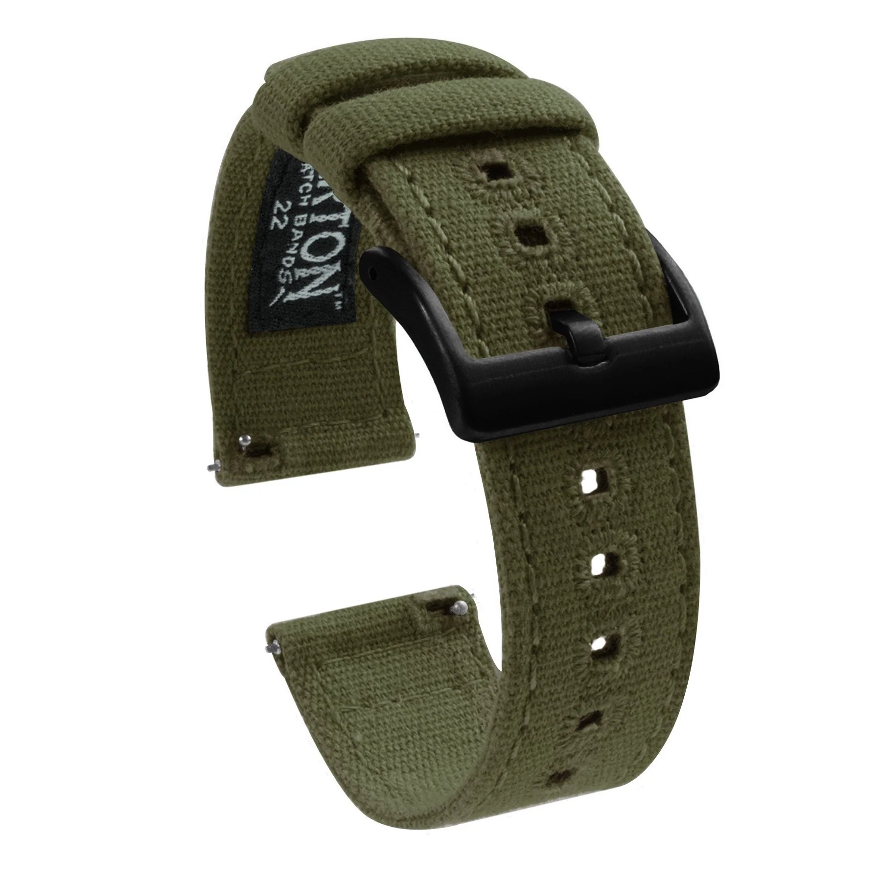 Fossil Sport Army Green Canvas Watch Band - Image 2