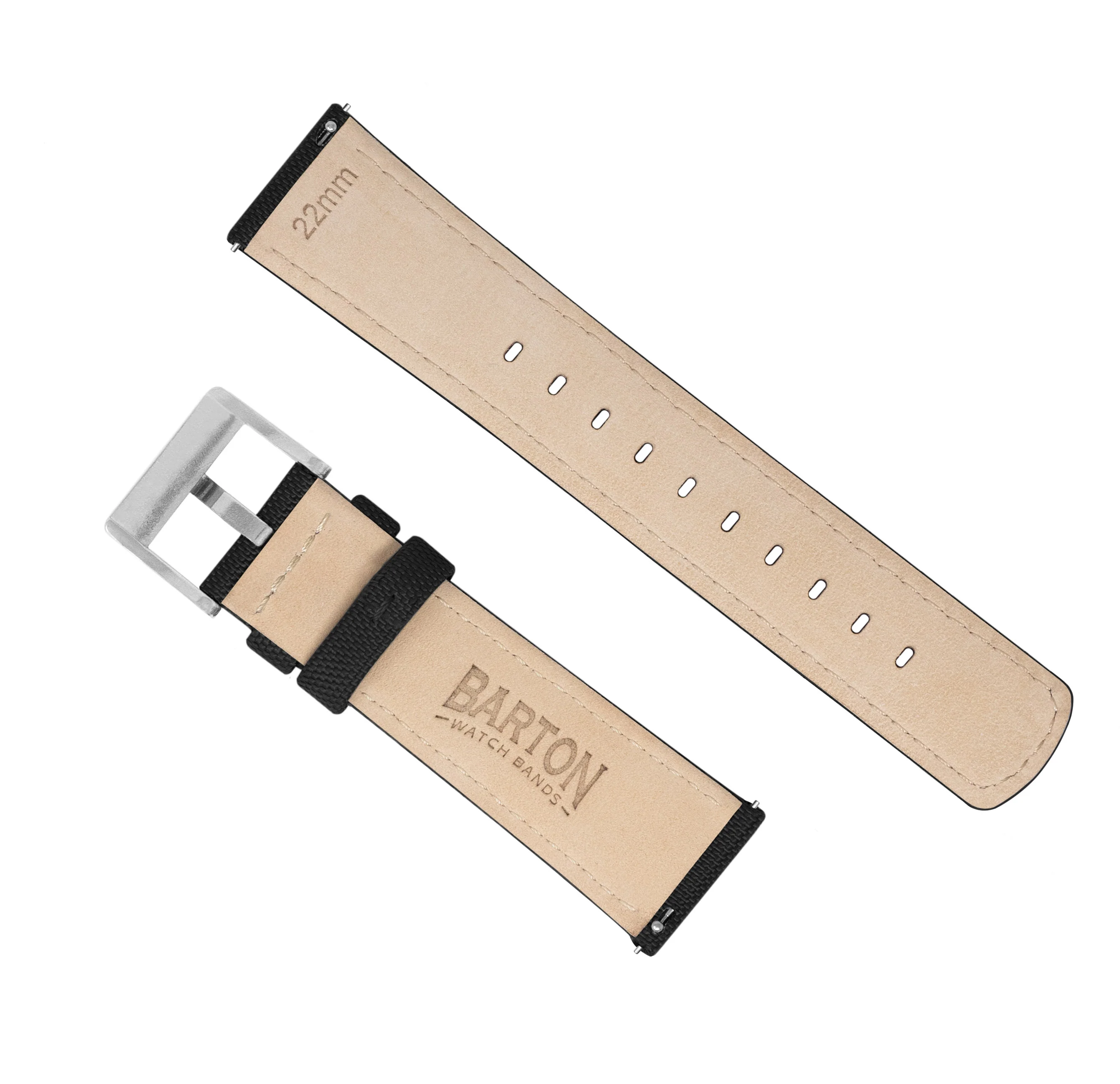 Fossil Sport Sailcloth Quick Release Black Watch Band - Image 5