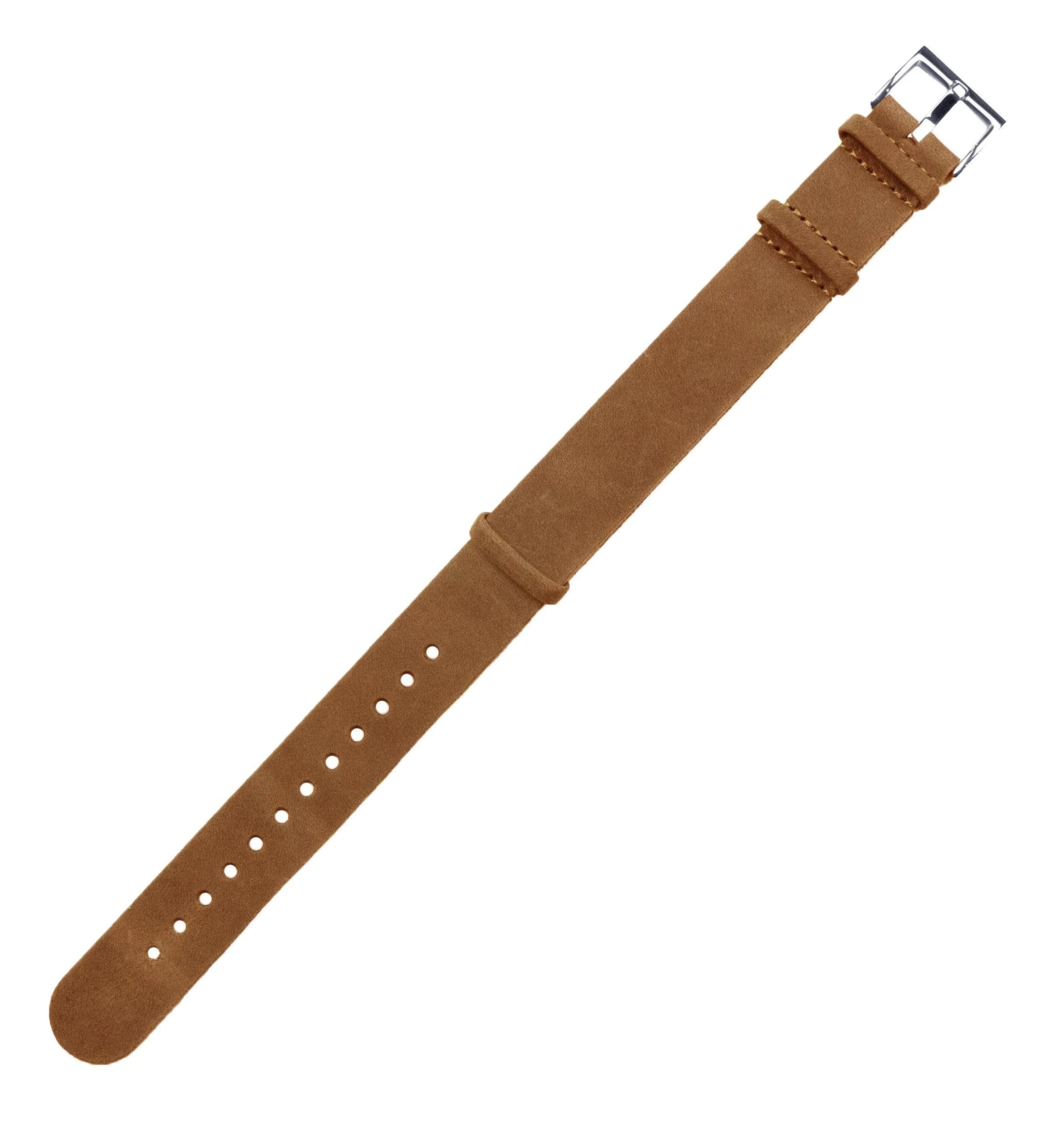 Gingerbread Brown Leather NATO® style Watch Band - Image 3
